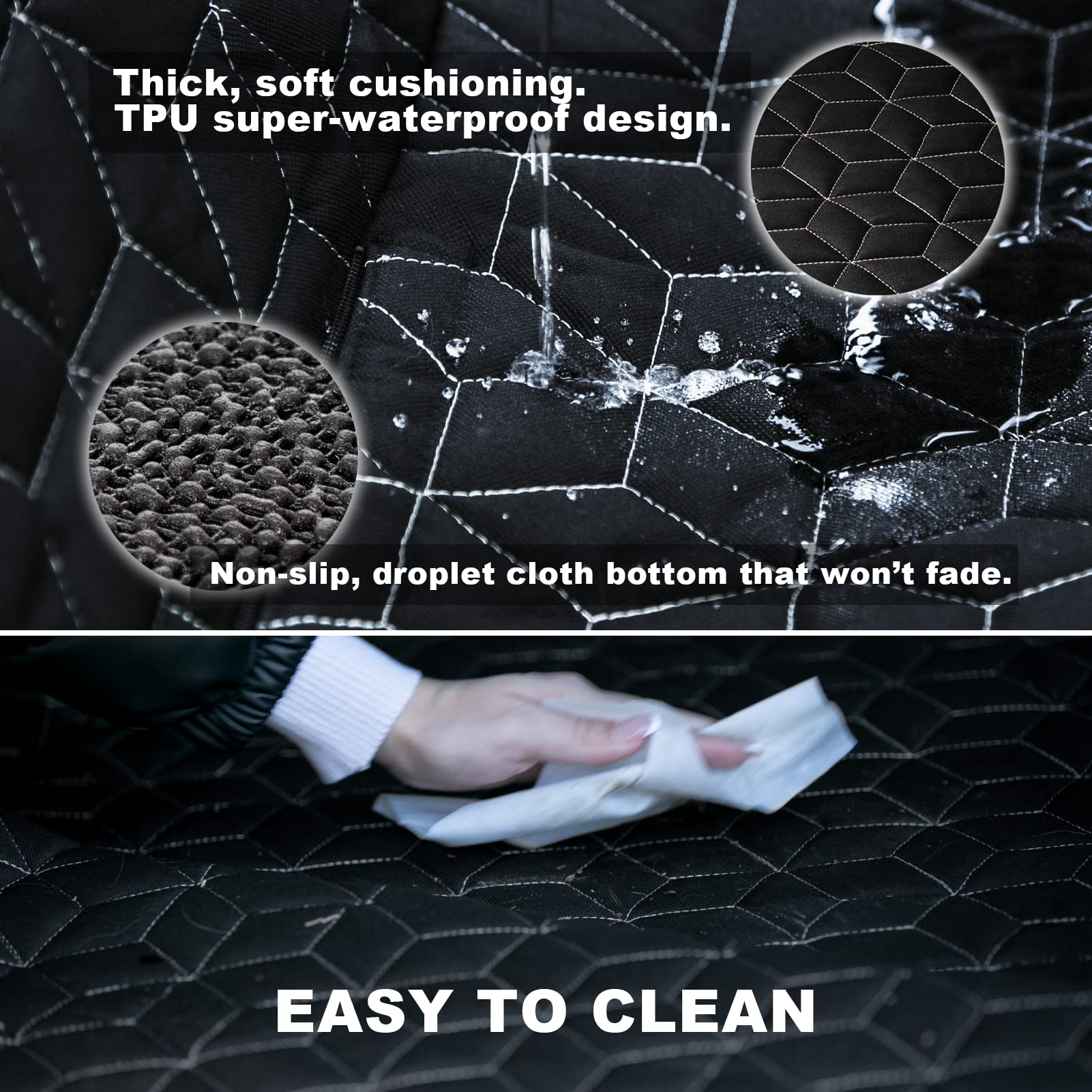 Meginc Suv Cargo Liner For Dogs,100% Waterproof Pet Trunk Car Seat Cover Mat With Bumper Flap Protector,Dog Protect Auto Carpet,