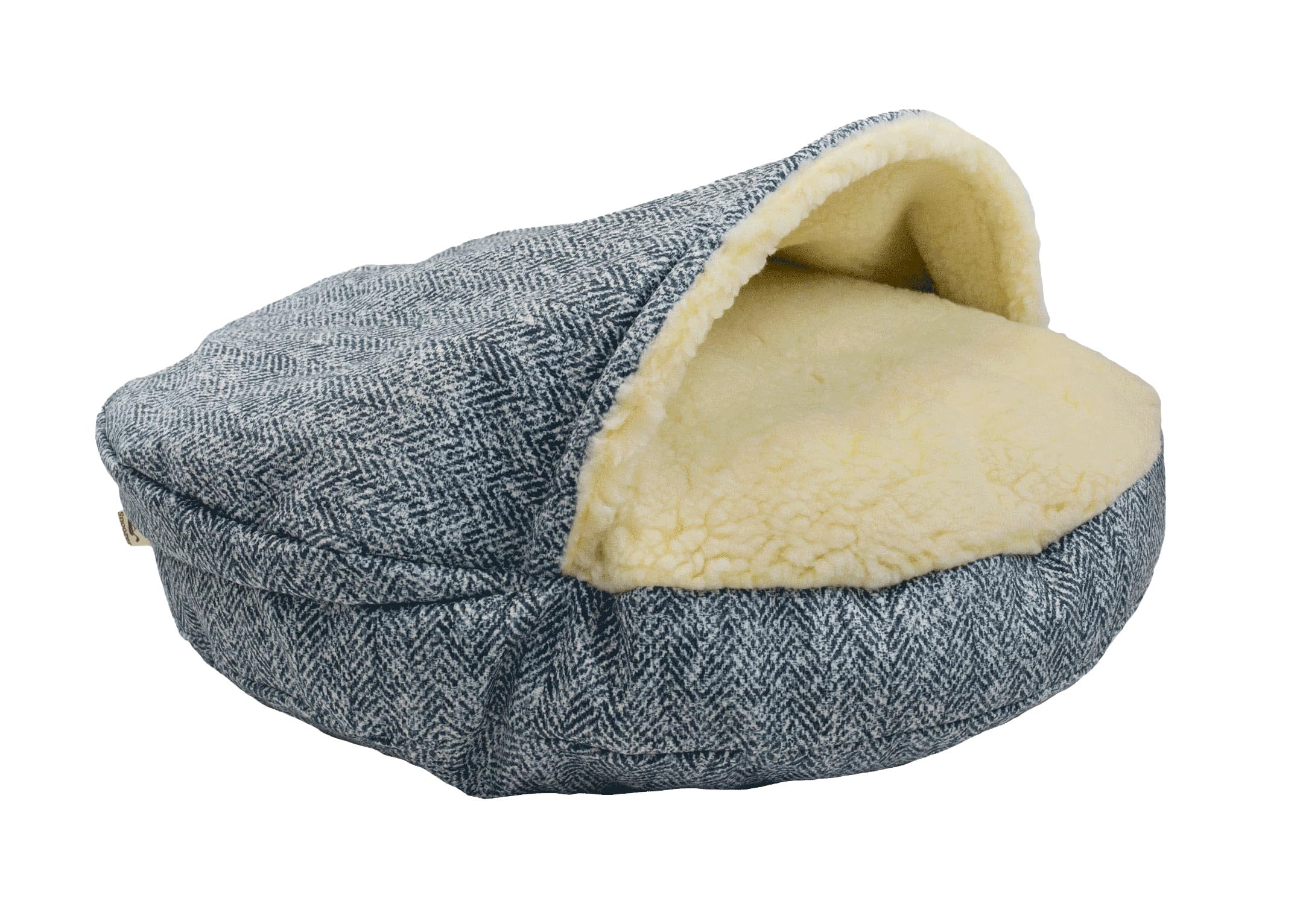 Snoozer Luxury Microsuede Cozy Cave Pet Bed, Show Dog Collection, Large, Palmer Indigo