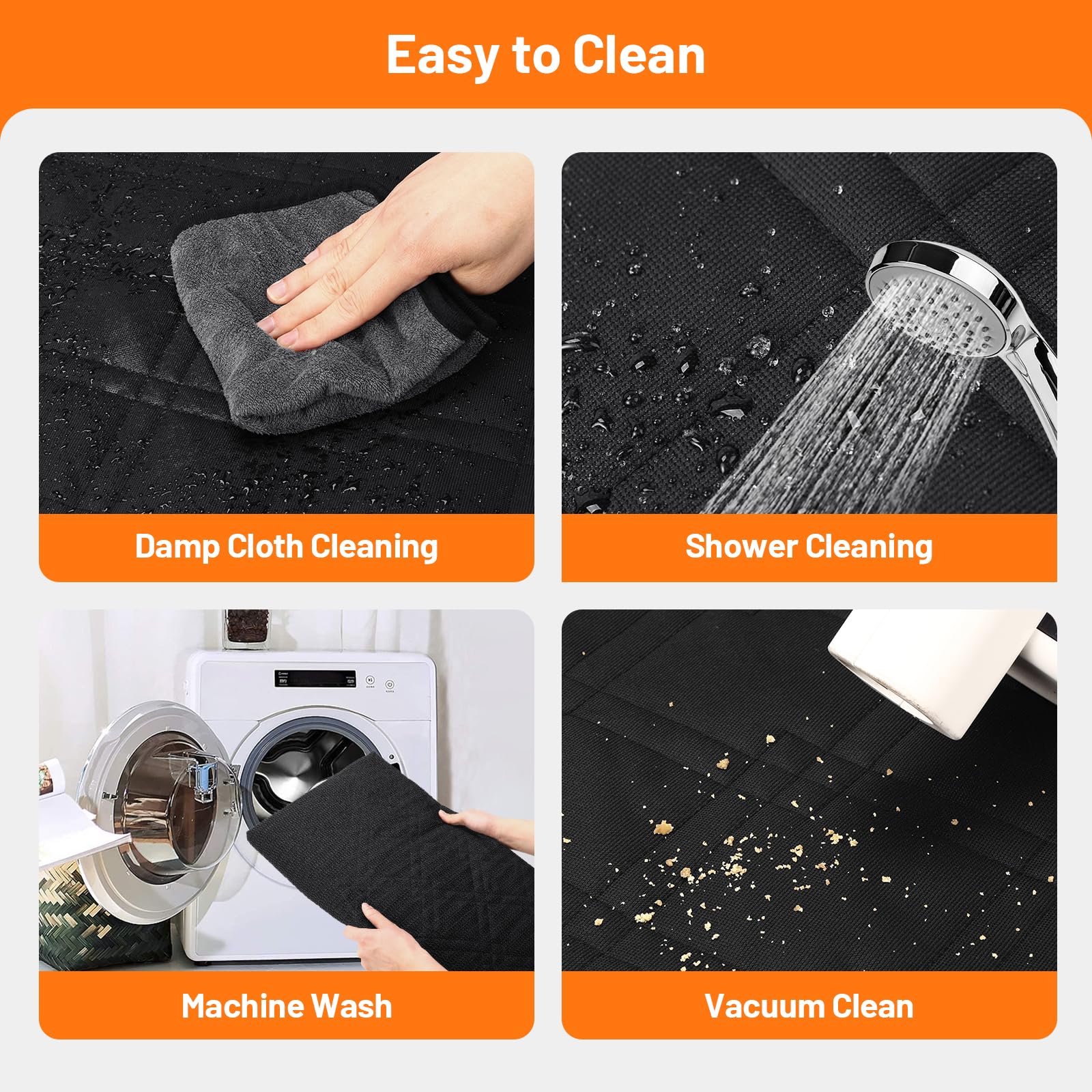 Bumubi Suv Cargo Liner For Dogs Trunk Cover Dog Seat Covers For Car Protector For Dogs Backseat Heavy Duty Waterproof Pet Cargo