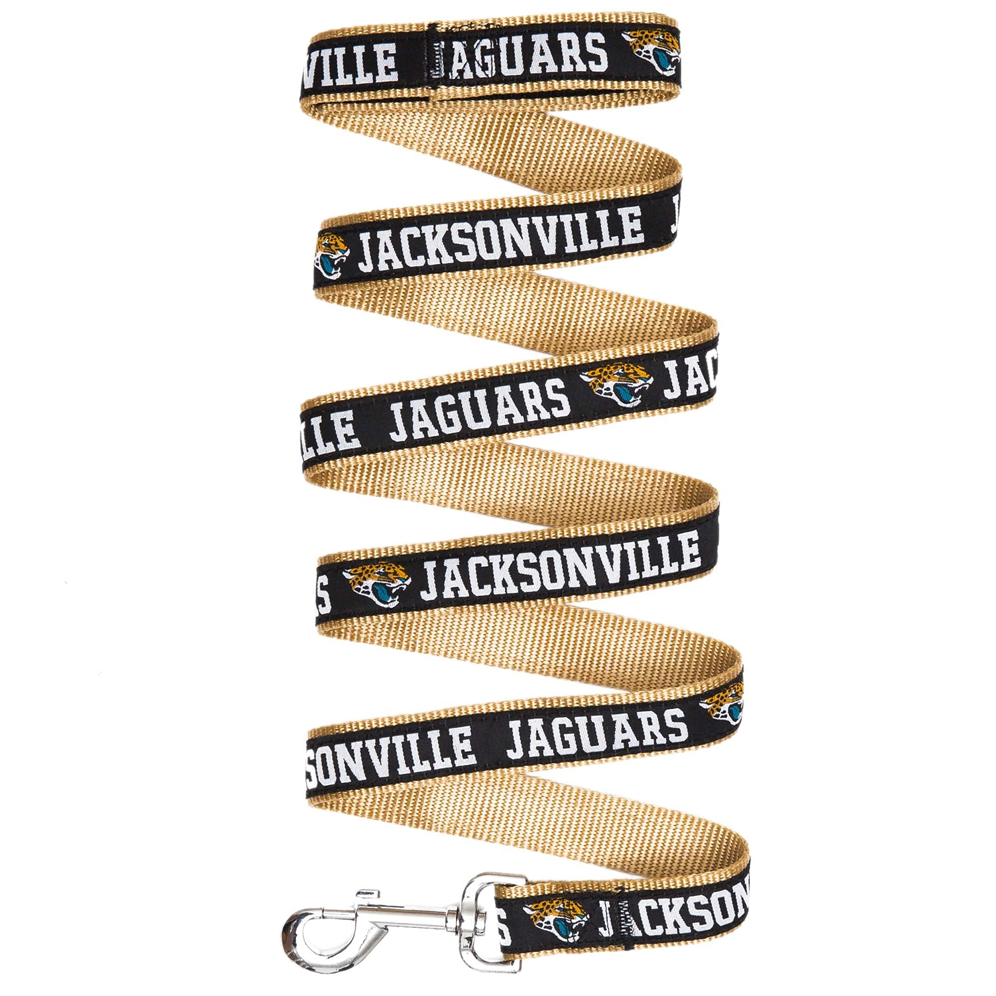 NFL PET Leash, Small, Jacksonville Jaguars Dog Leash, Football Team Leash for Dogs & Cats. A Shiny & Colorful Dog & Cat Leash wi
