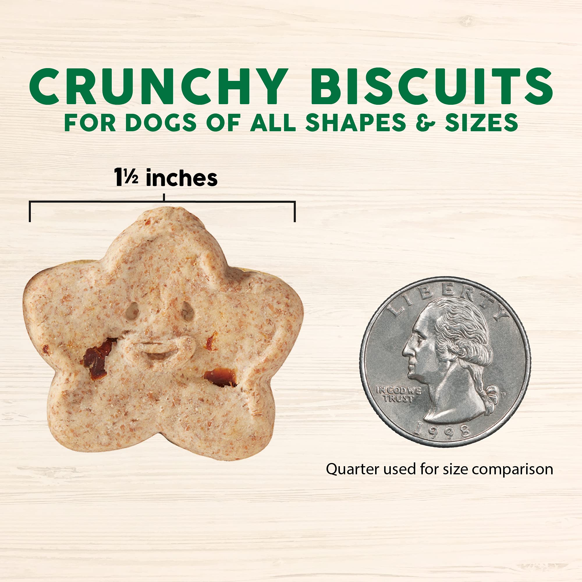 Cloud Star Wag More Bark Less - Dog Treats - Crunchy Biscuits - Grain Free Chicken & Sweet Potato - 14 oz Box