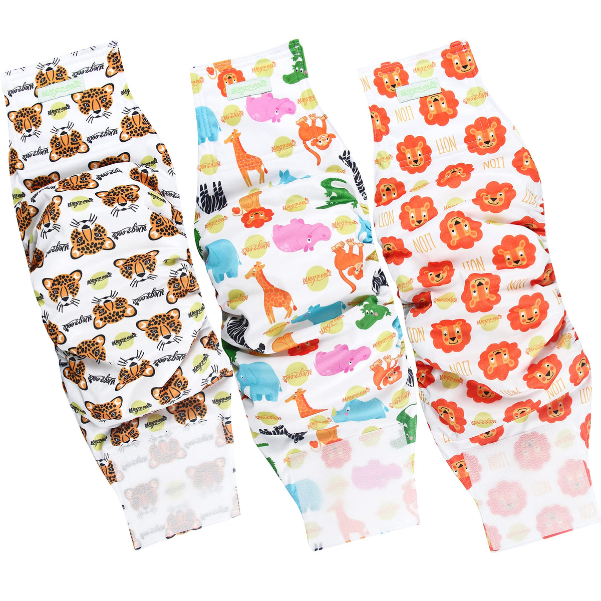 Wegreeco Washable Male Dog Belly Band (Stylish Pattern)- Pack Of 3 - Washable Male Dog Belly Wrap, Dog Diapers Male (M, Magic)