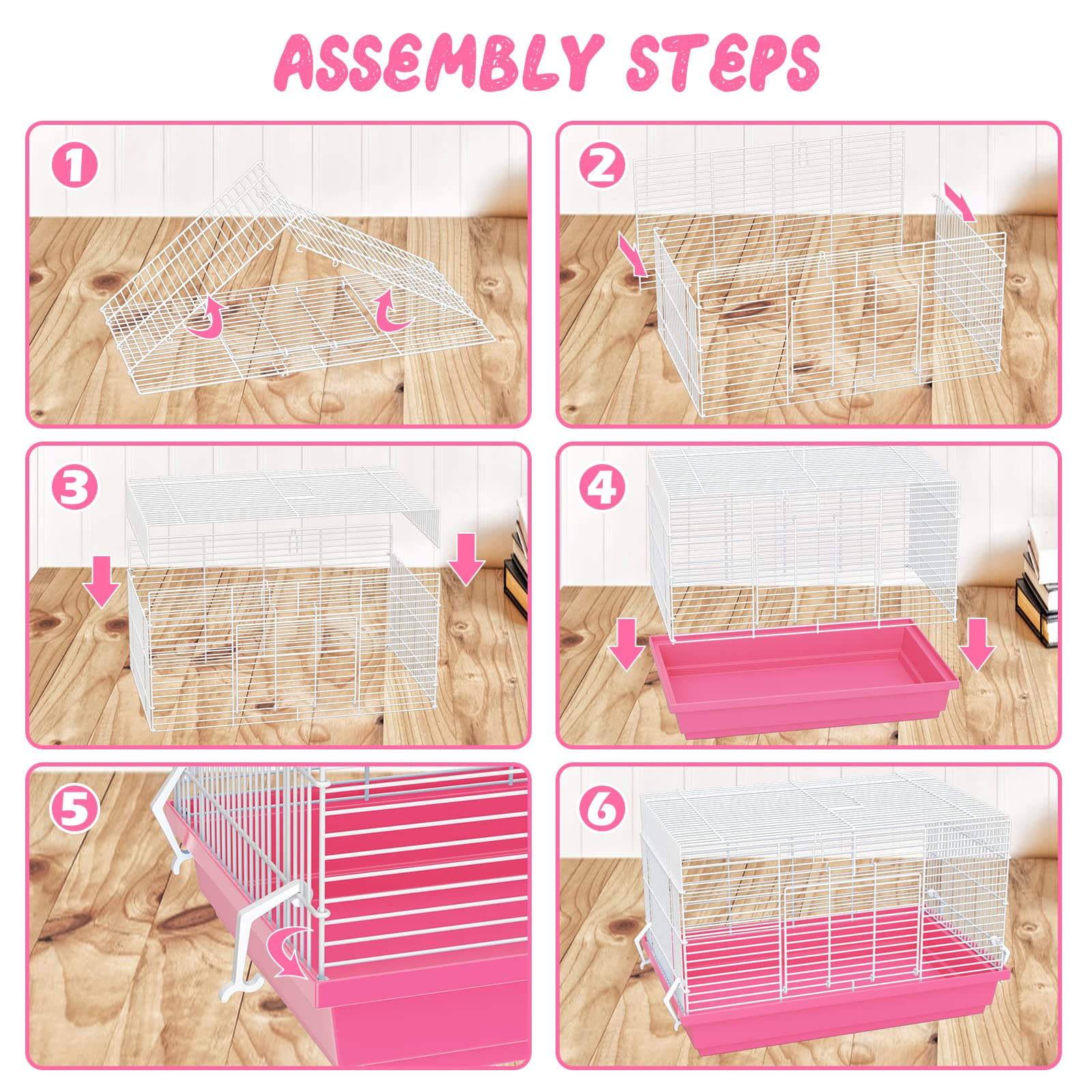 Pronetcus Hamster Cage For Hamsters, Gerbils, Mice, Rats, Small Guinea Pigs And Other Small Animals.