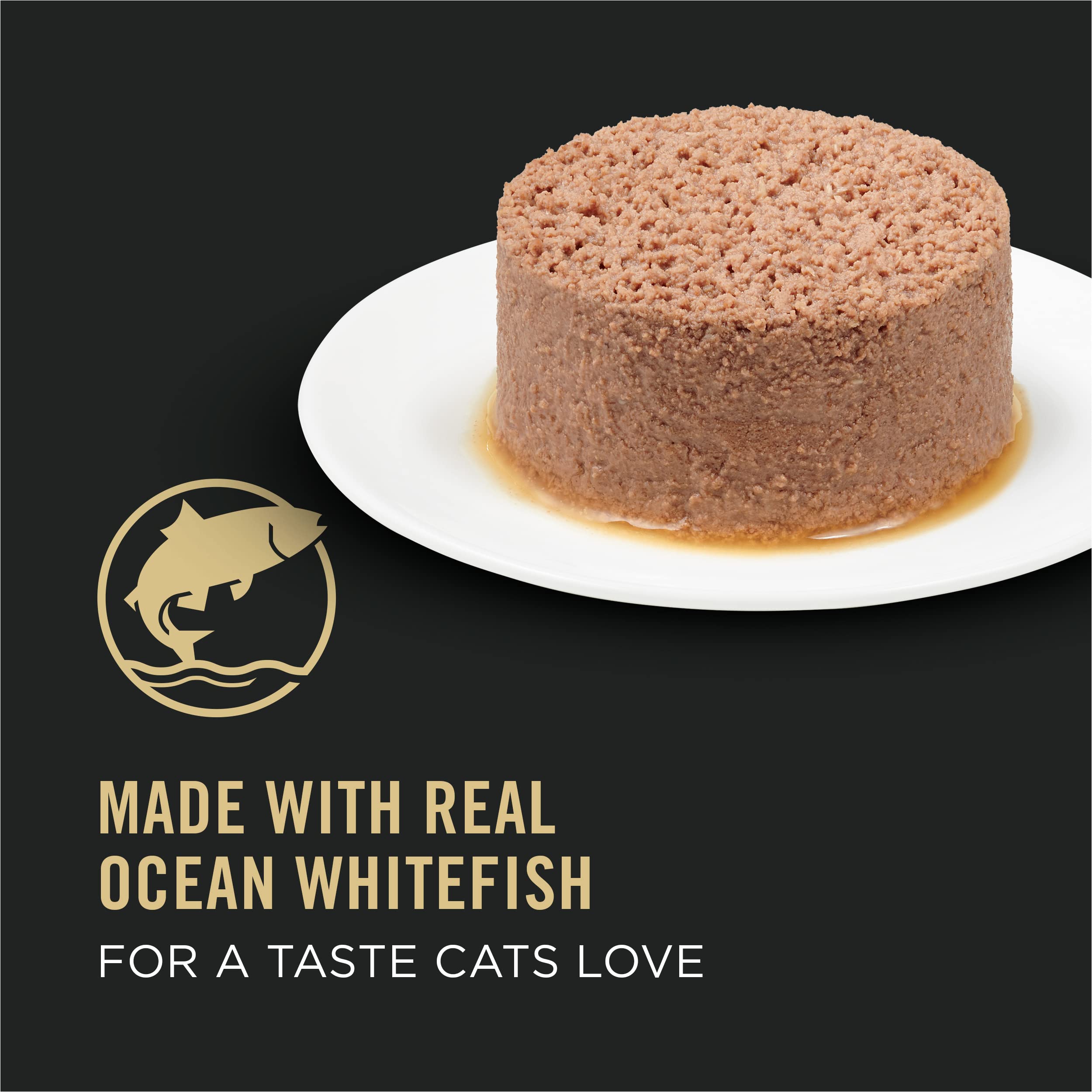 Purina Pro Plan Urinary Tract Cat Food Wet Pate, Urinary Tract Health Ocean Whitefish Entree - (Pack of 24) 5.5 oz. Cans