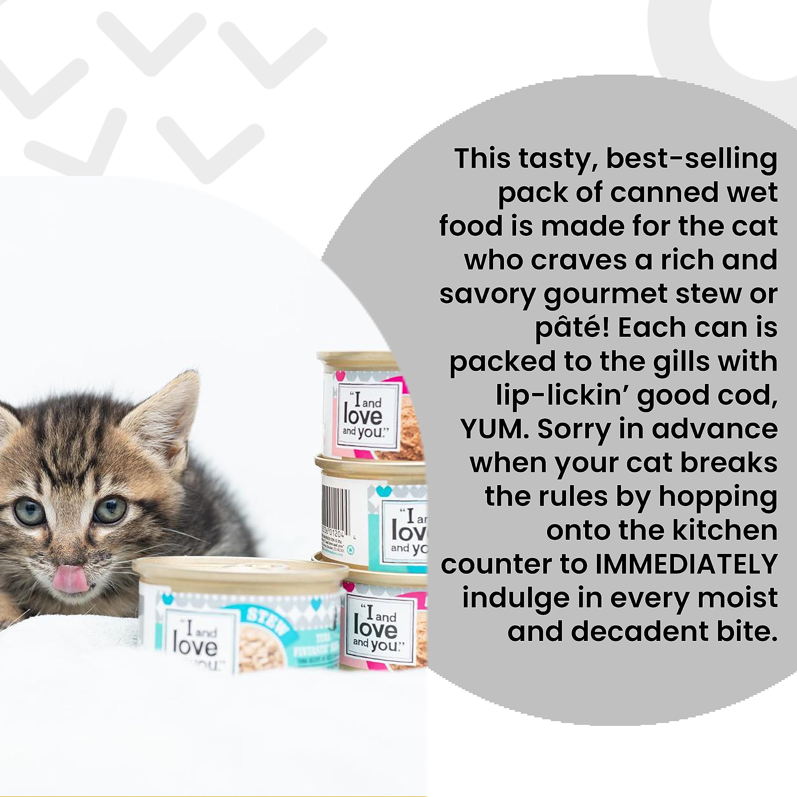 I and Love and You Wet Cat Food - Chicken Me Out Pt   - Chicken Recipe, Grain Free, Filler Free, 3oz Pack of 4 Cans