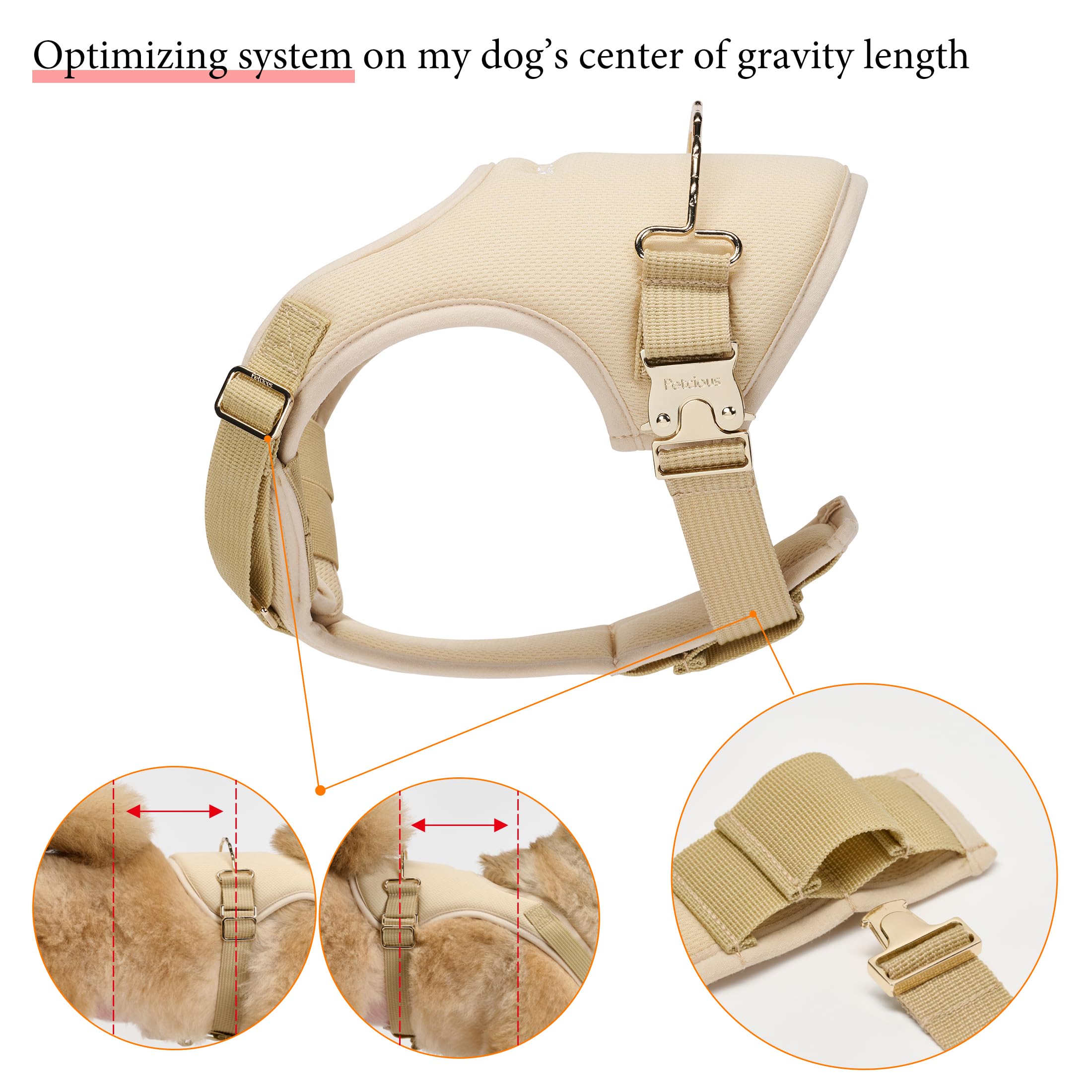 Petcious Small Dog Lift Durable Harness 5-15Lbs 5Lb-7 3-5Lb Senior Dogs For Assist Hind Leg, Degenerative Baby Pet, Sling Myelop