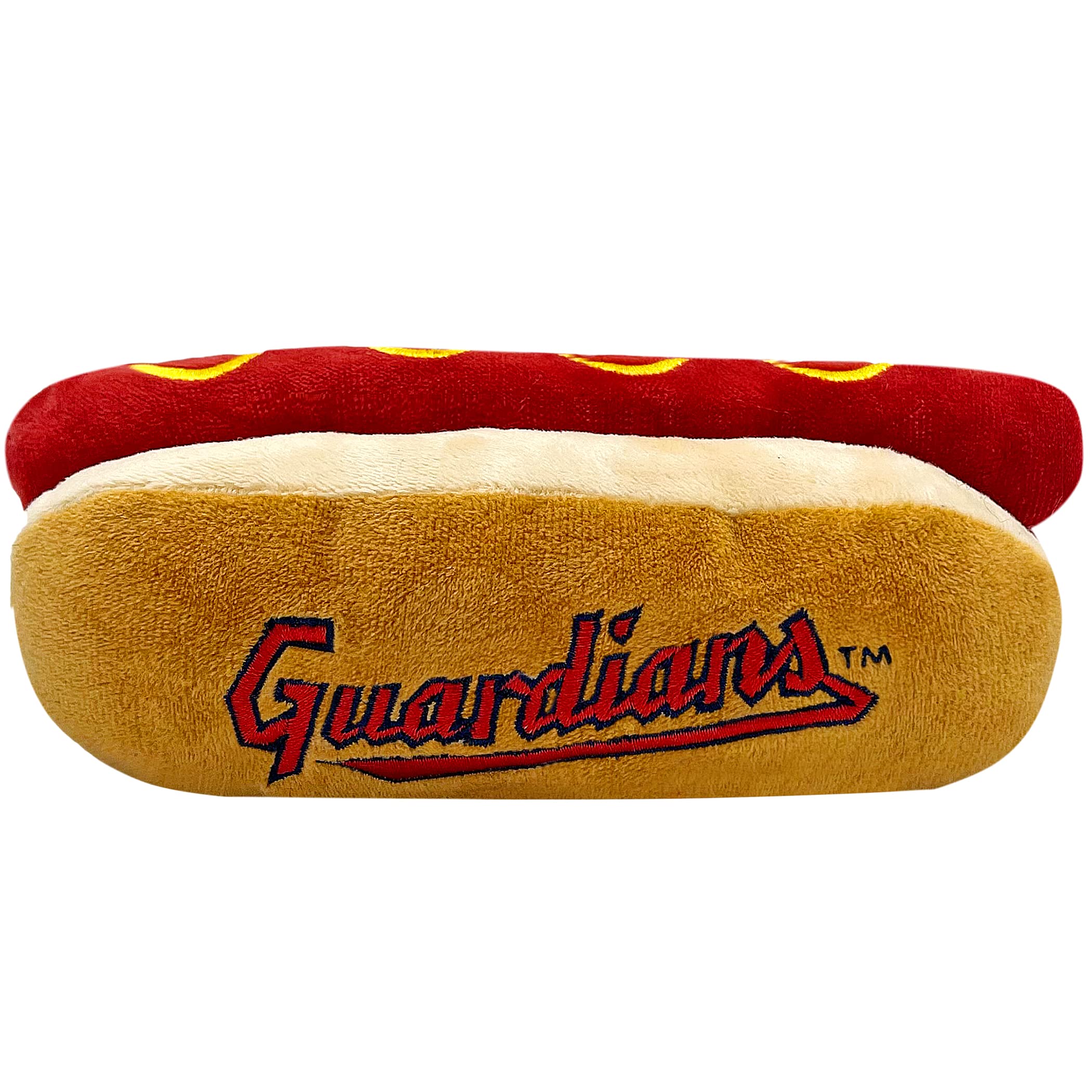 Mlb Cleveland Guardians Plush Dog Toys - Stadium Theme Snacks - Cutest Plush Hot-Dog Toy For Dogs & Cats With Inner Squeaker & P