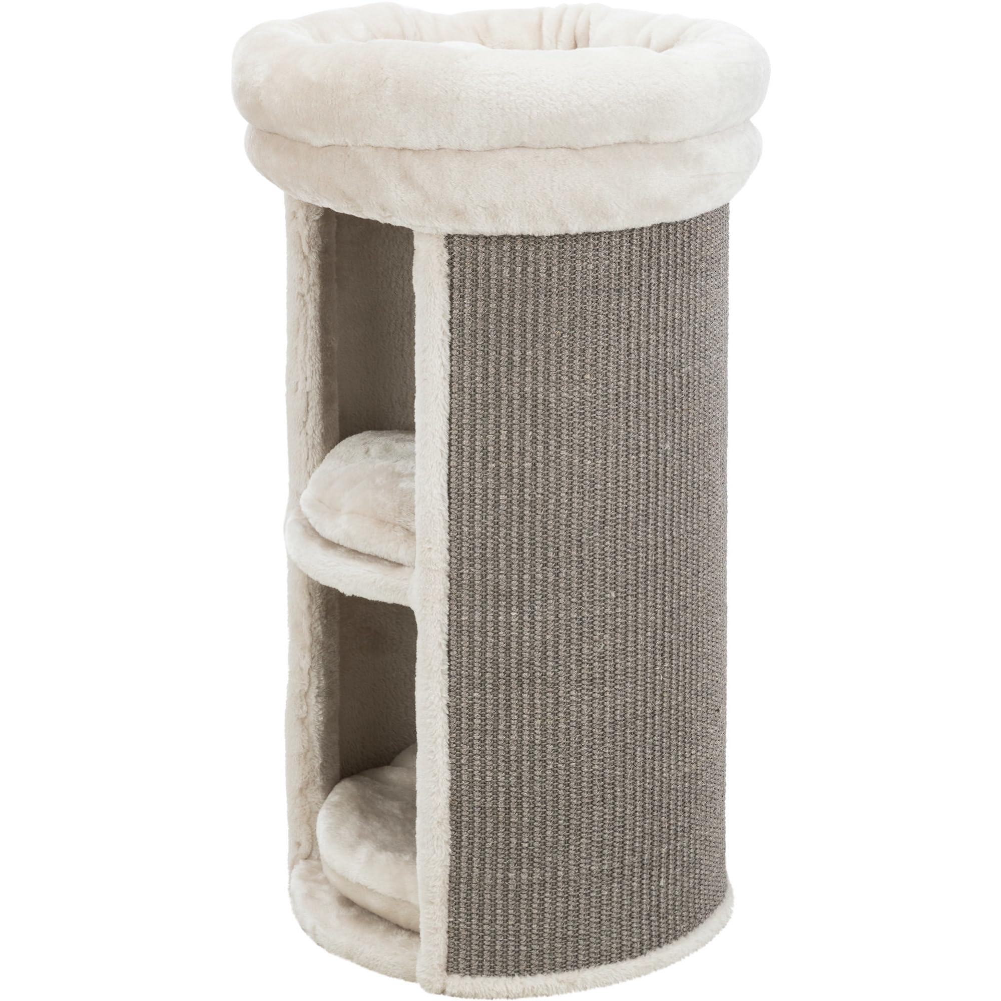 Trixie Mexia 2-Story Cat Condo Tower, Top Platform With Removable Bed, Removable Cushions 15.75 X 15.75 X 29 Inches
