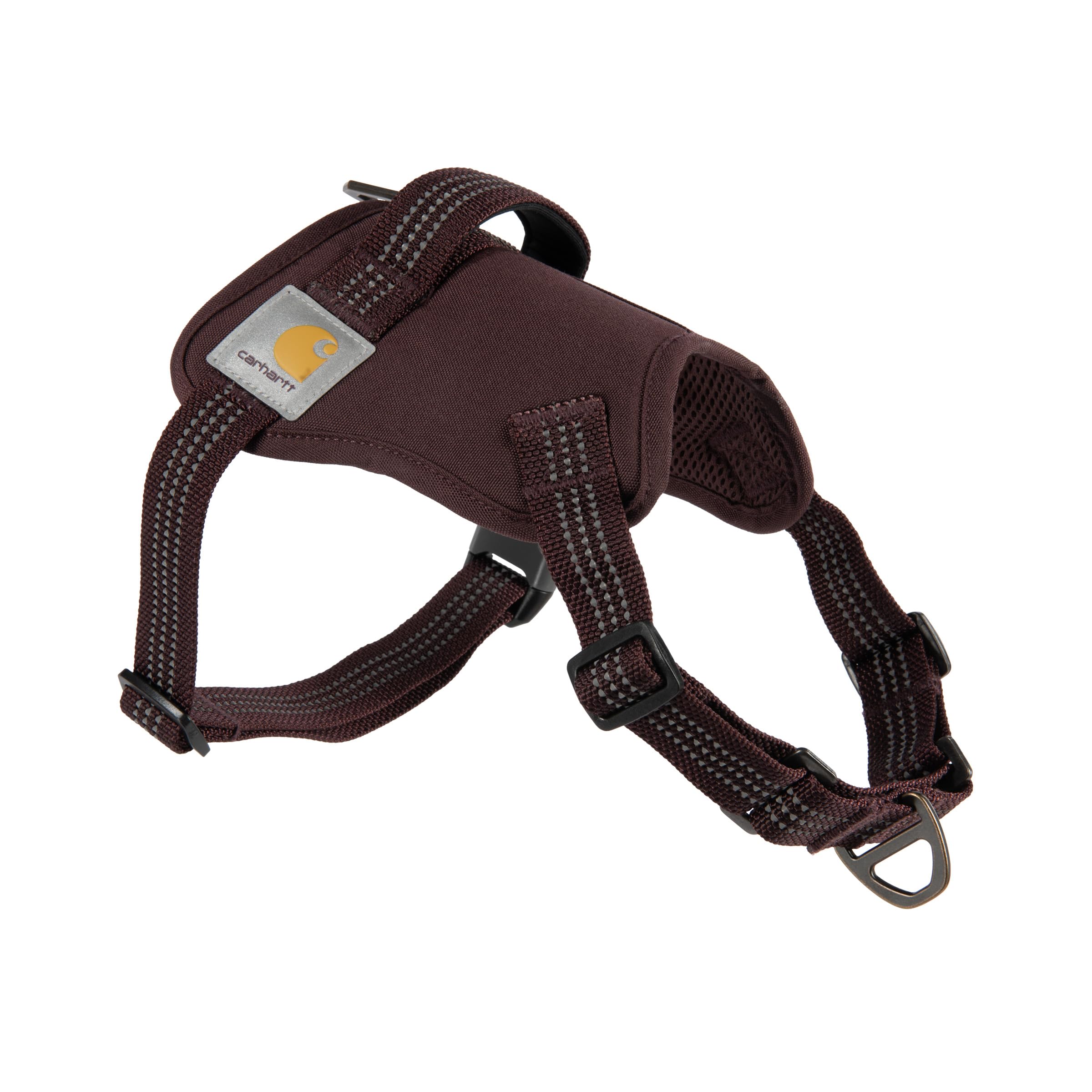 Carhartt Nylon Duck No Pull Dog Harness, Fully Adjustable Dog Harness with Quick Control Handle and Reflective Accents, Deep Win