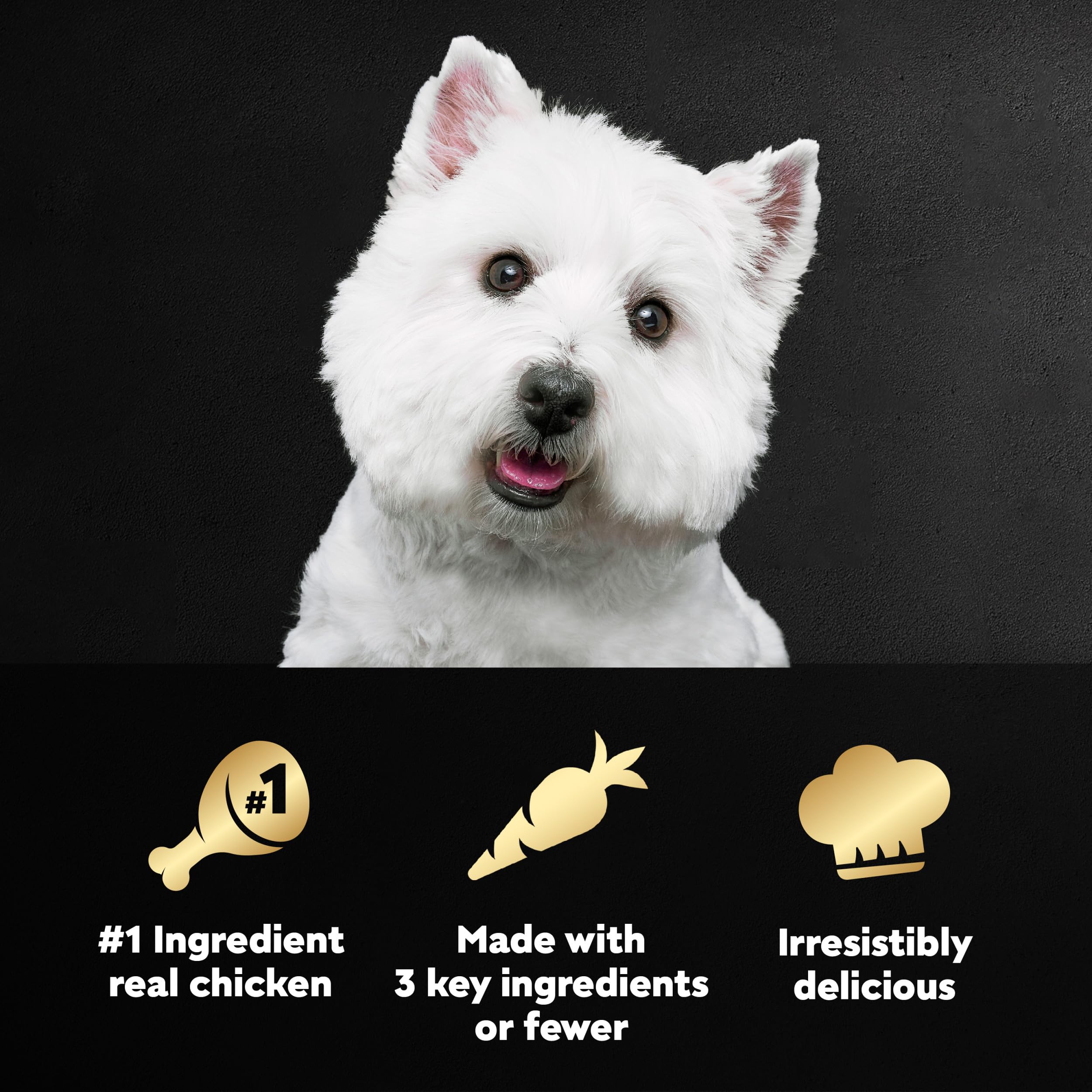 Cesar Simply Crafted Adult Wet Dog Food Meal Topper, Chicken and Chicken, Carrots & Green Beans Variety Pack, 1.3oz. (8 Count, P