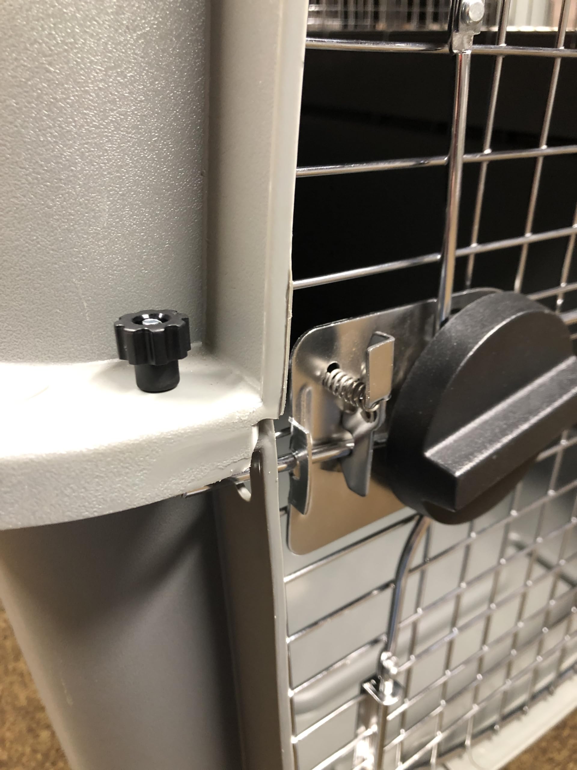 Fasten Tight Pet Carrier Kennel Fasteners - 8Pk Black Nylon Nuts, Metal Bolt Screws