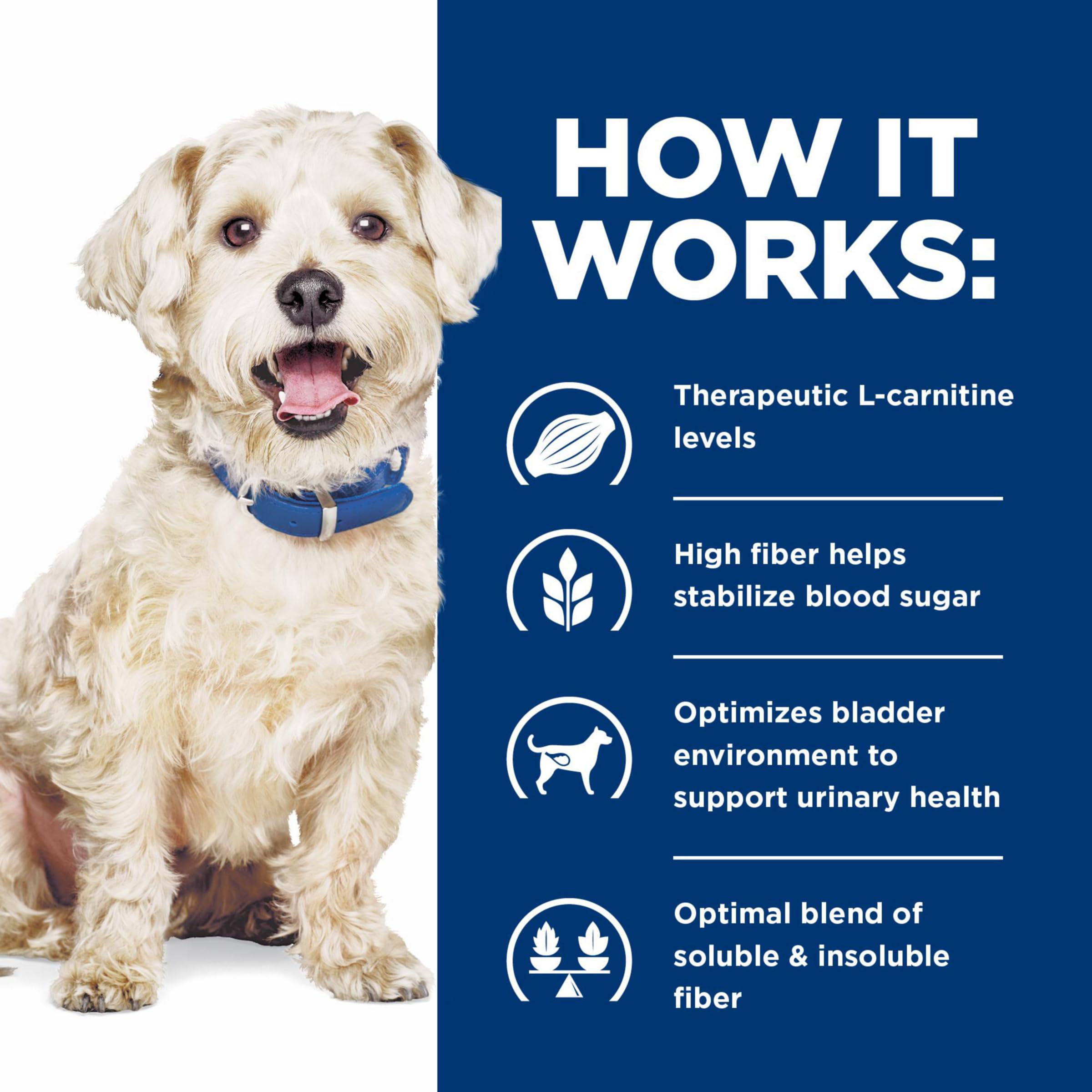 Hills Prescription Diet w/d Multi-Benefit Digestive/Weight/Glucose/Urinary Management with Chicken Wet Dog Food, Veterinary Die