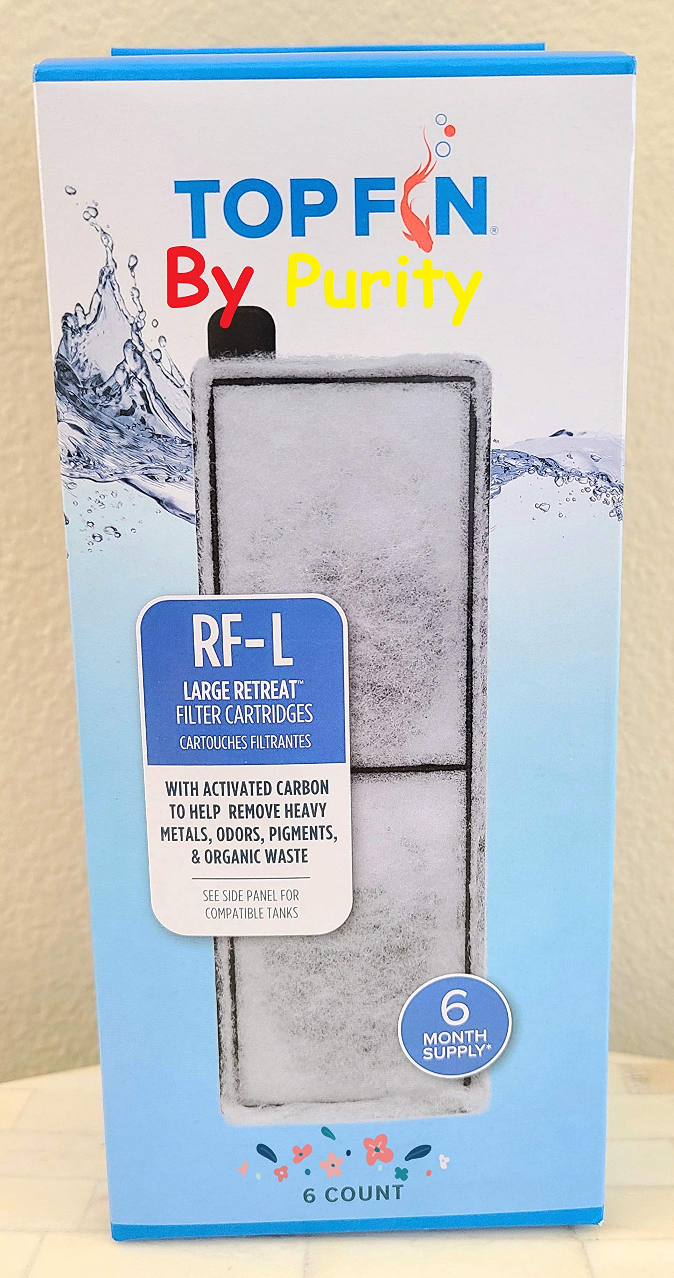 Top Fin Retreat Filter Large, Rf-L (6 Count)