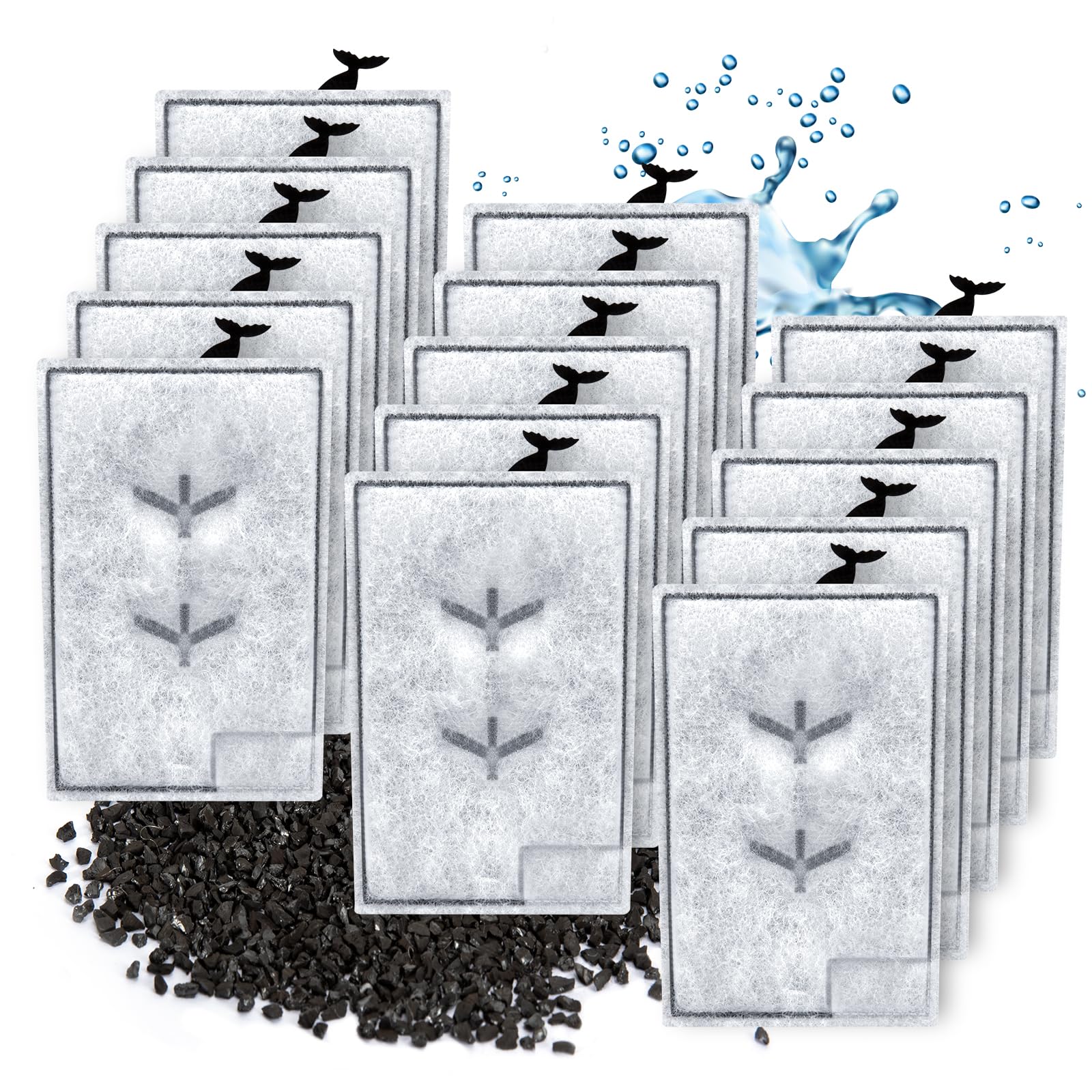 Elxxroonm Erreloda 15 Packs Extra Small Filter Cartridges Replacement Compatible With Aqueon Quietflow E Internal Power Filter S