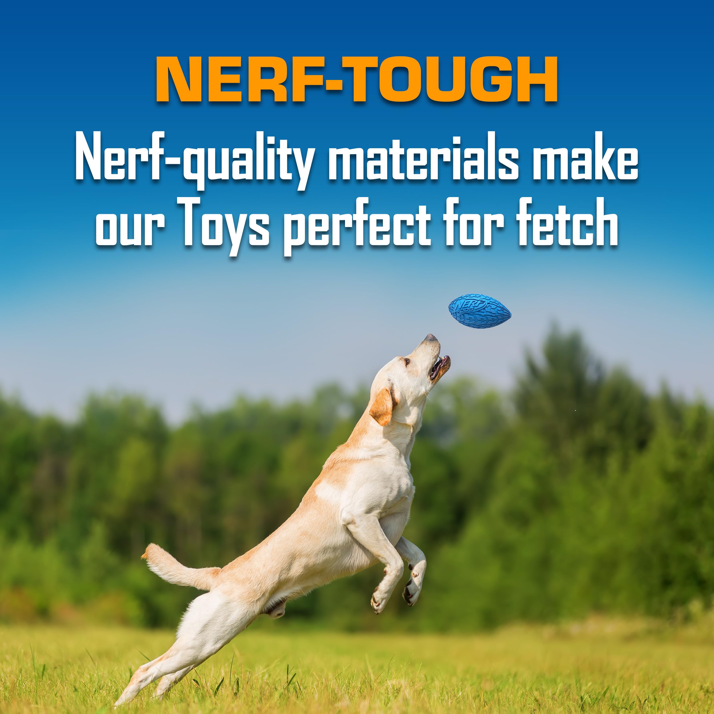 Nerf Dog Toy Gift Set, 3-Piece Set Of Outdoor Dog Toys For Fetch, Includes Checker Crunch Ball, Spike Led Squeak Ball And Tire S