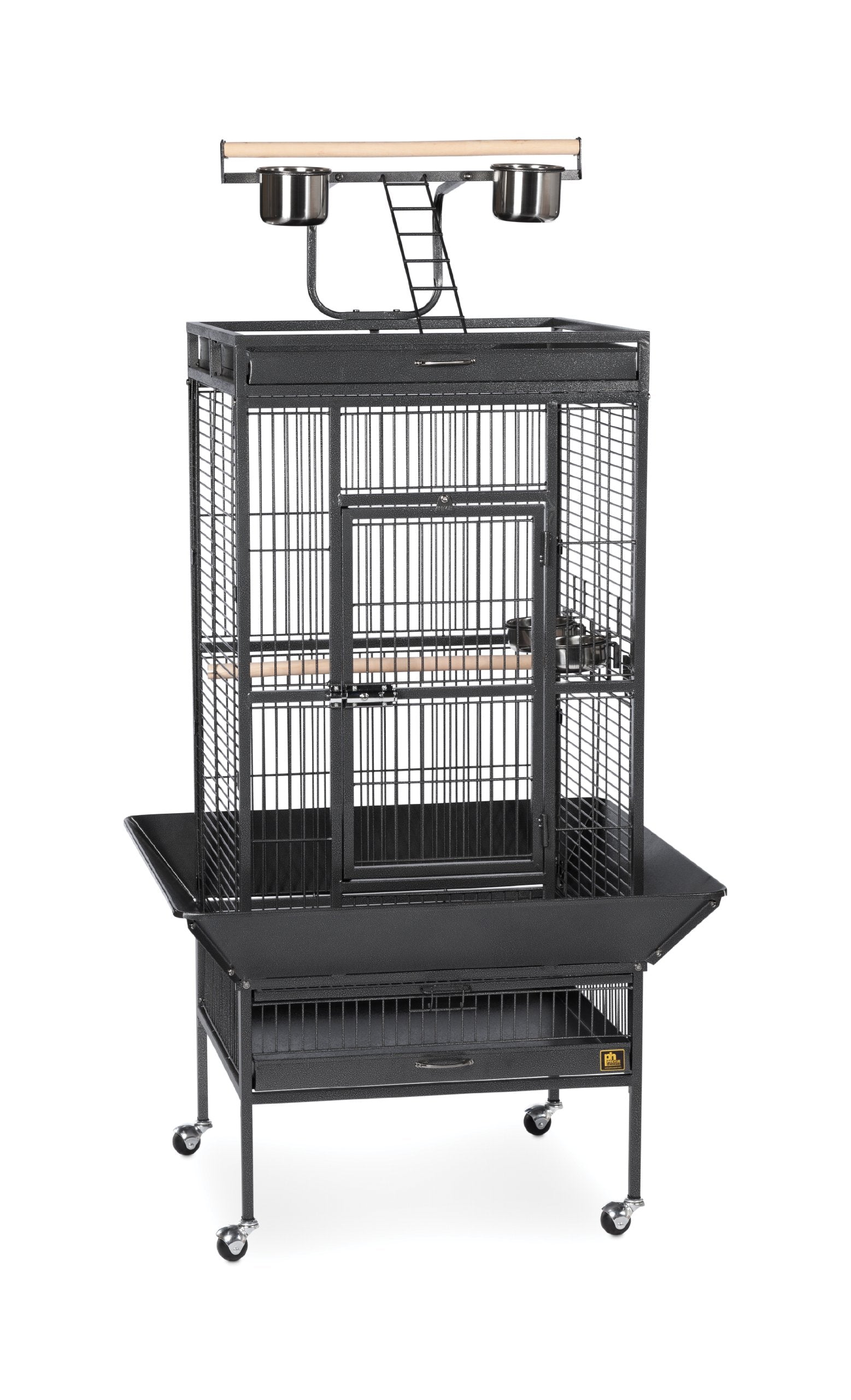Prevue Hendryx 3152BLK Pet Products Wrought Iron Select Bird Cage, Black Hammertone,24 x 20 x 60