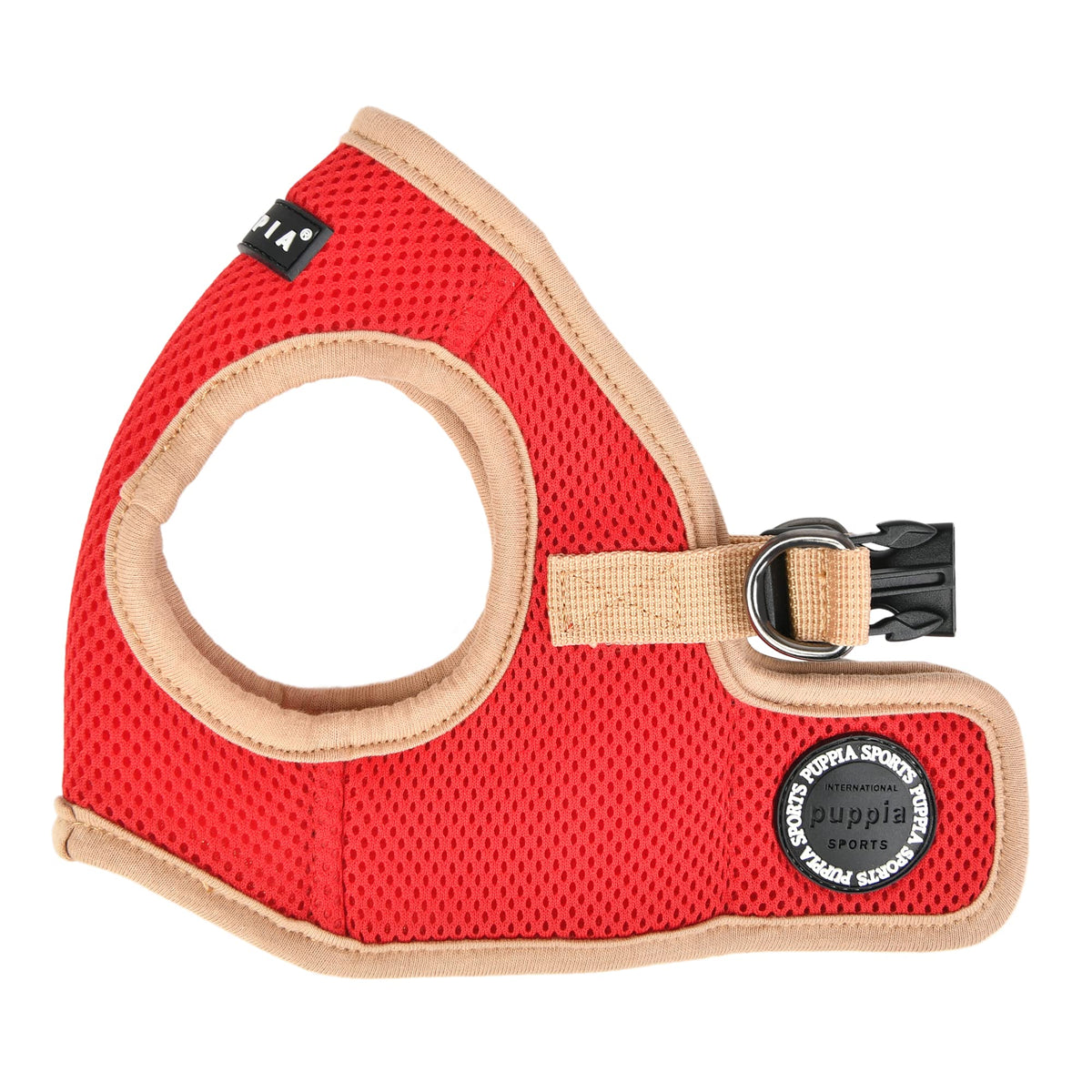 Puppia Soft Vest Dog Harness Ii Mesh Step-In All Season No Pull No Choke Walking Training For Small & Medium Dog - Red - Xxl