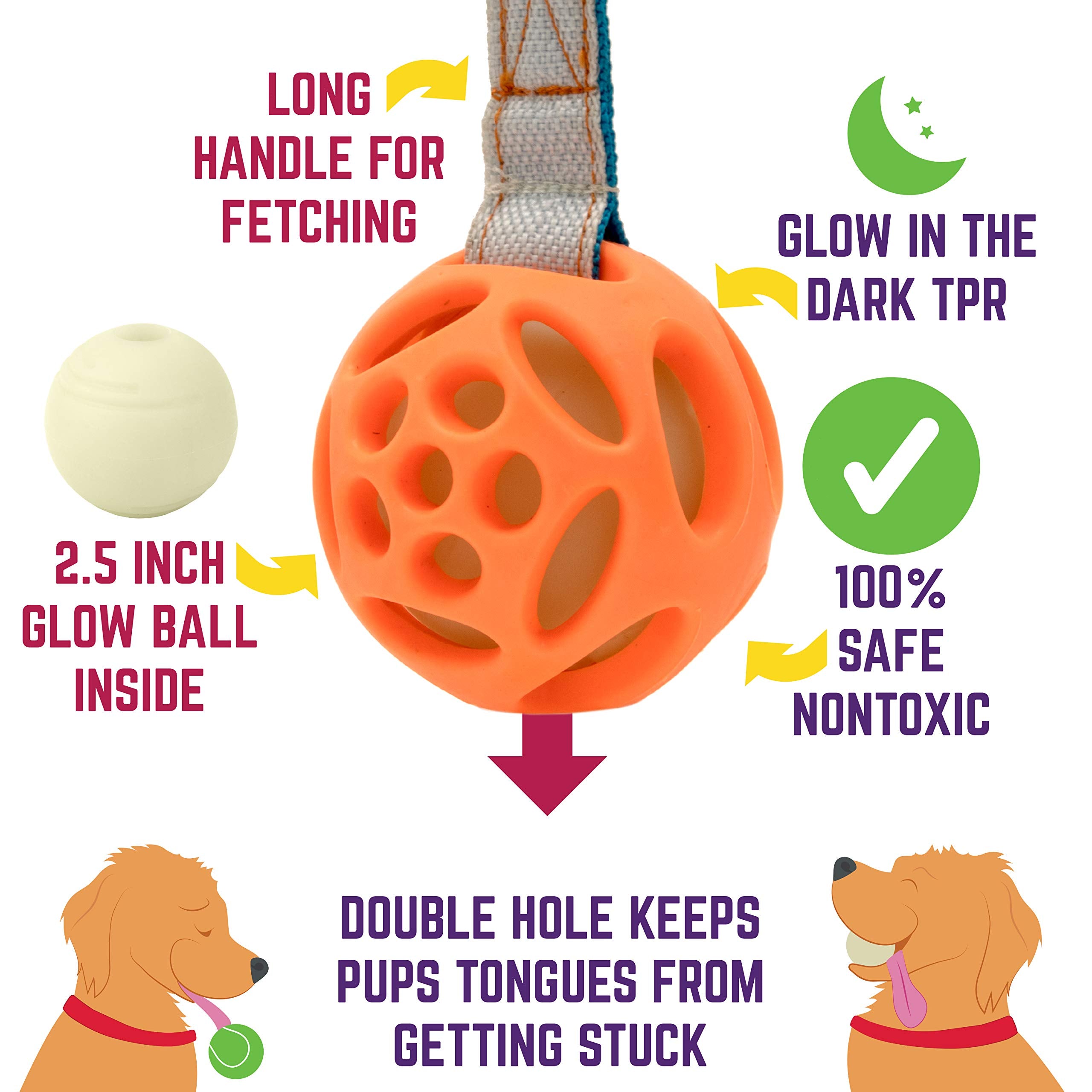 Chew King Ball Launcher - 2.5' Balls, Ball Launcher - 3' Balls, Medley 3Pk/2.75', Medley 3Pk/3.25', Small Float And Glow Flyer, Large Float And Glow Flyer