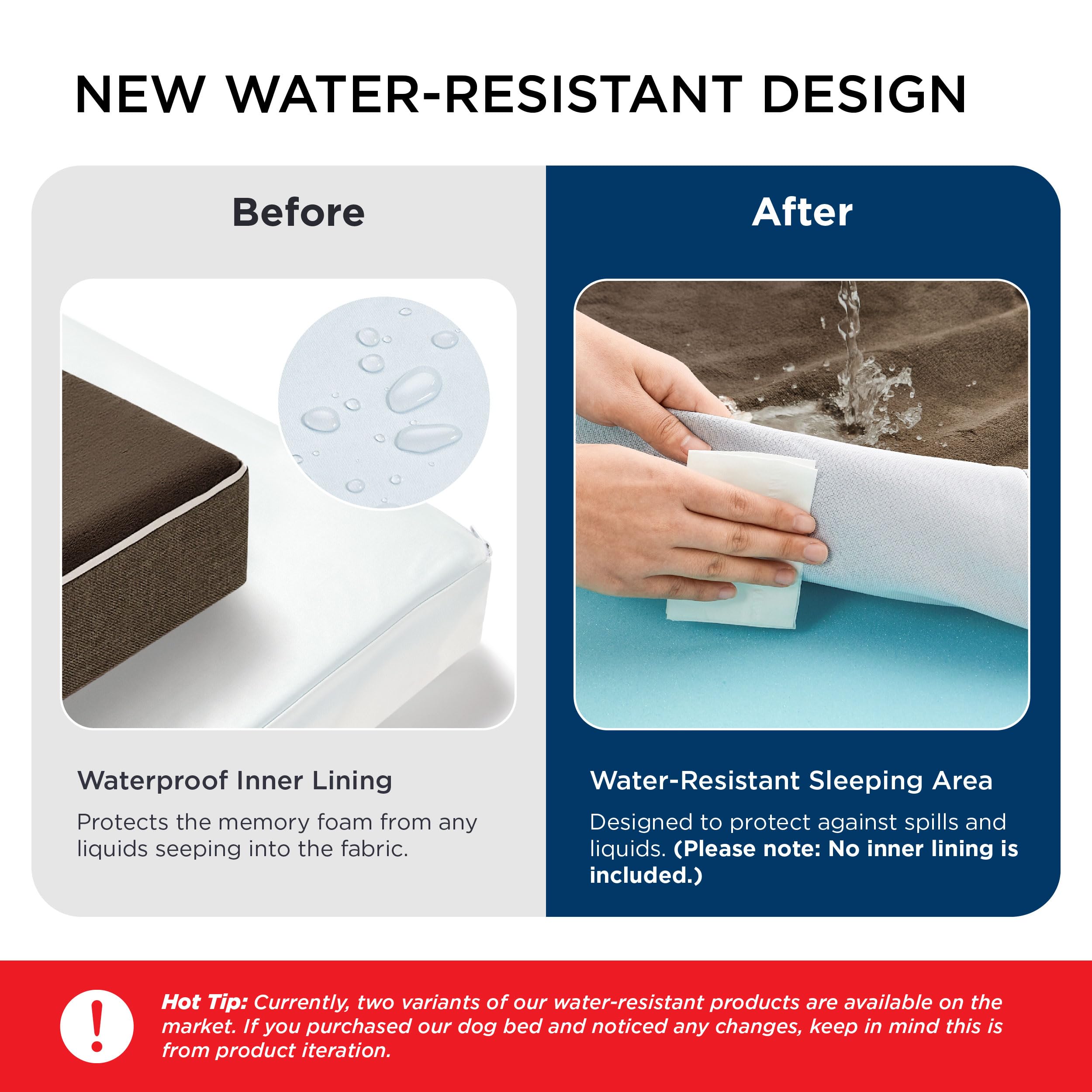 Bedsure Memory Foam Dog Crate Bed For Extra Large Dogs - Xl Orthopedic Waterproof Pet Beds With Removable Washable Water-Resista