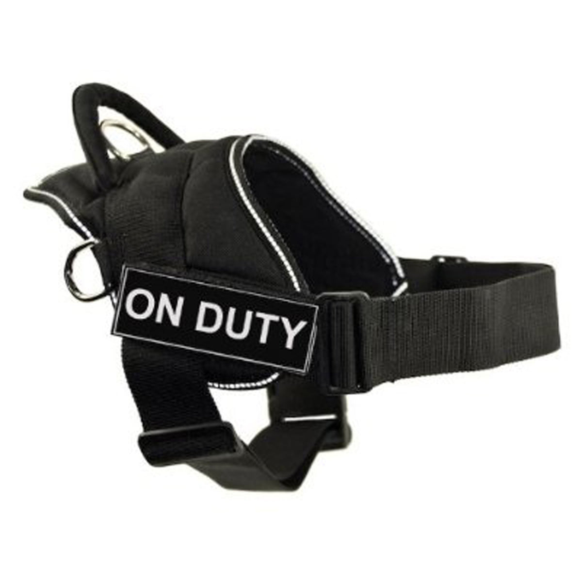 Dt Fun Works Harness, On Duty, Black With Reflective Trim, Small - Fits Girth Size: 22-Inch To 27-Inch