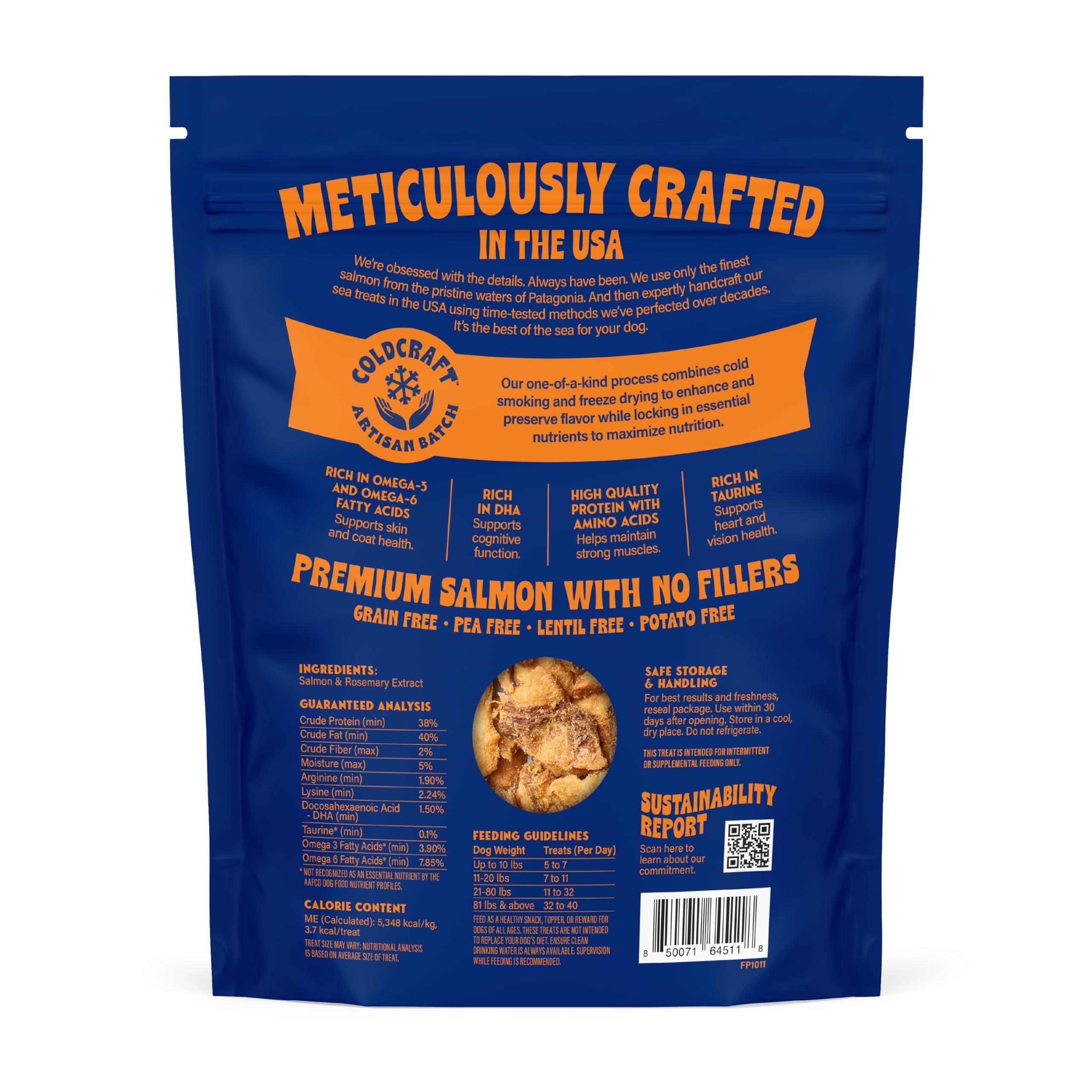 Finfare Freeze Dried Dog Treats, Salmon Nuggets, Protein & Omega-3s, Grain Free Salmon Dog Training Treats, Crafted in USA, 9oz
