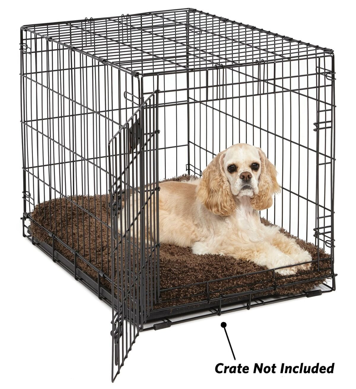 Midwest Homes For Pets Deluxe Dog Beds | Super Plush Dog & Cat Beds Ideal For Dog Crates | Machine Wash & Dryer Friendly, 1-Year Warranty, Cocoa, 30-Inch