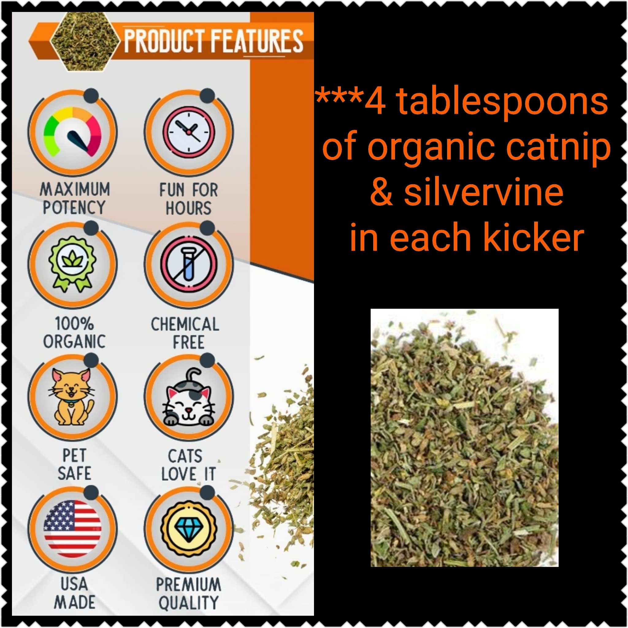 One Catnip Kicker Toy 11''/30 Designs, Silver Vine Toys, Cat Kicker Toy, Christmas Gifts For Cats, Cat Birthday Gift, Kicker Sti