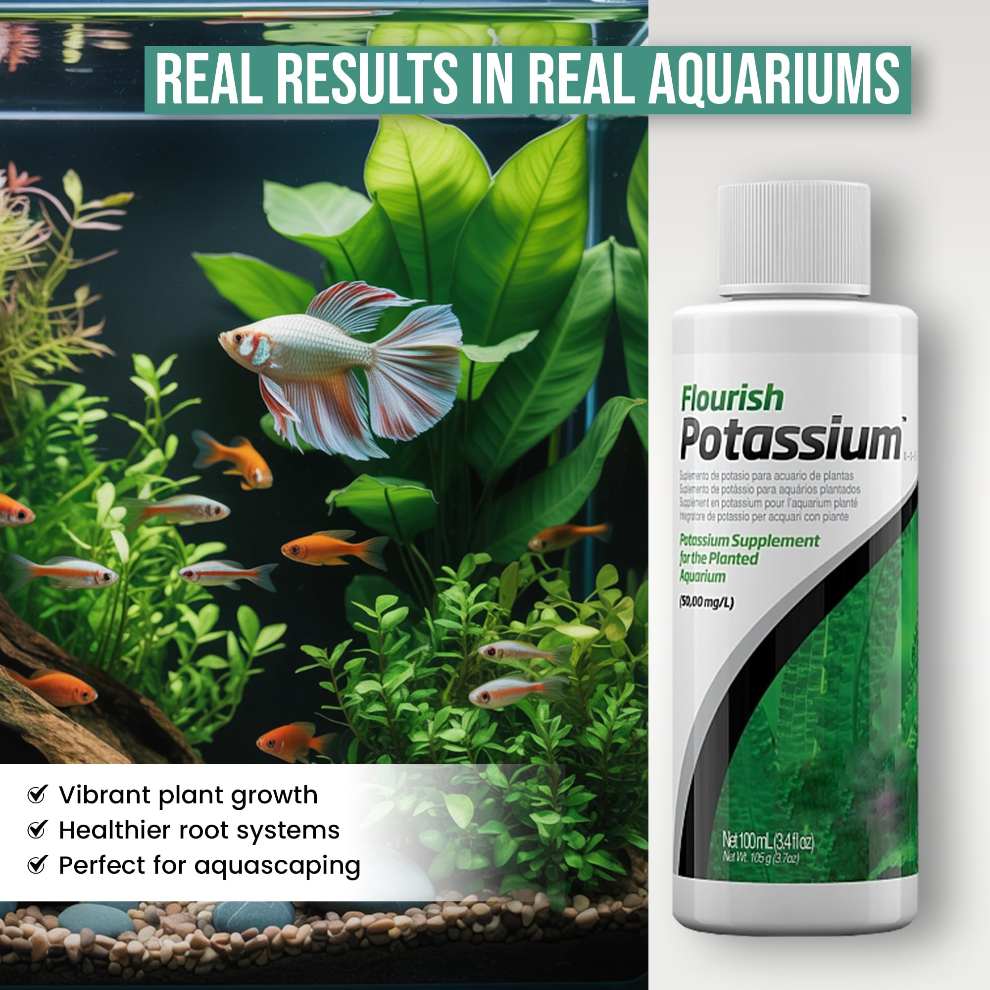 Trinity Treats Flourish Potassium 100ML Flourish Nitrogen 100 ML Supplement for The Planted Aquarium, Including Trinity Treats M
