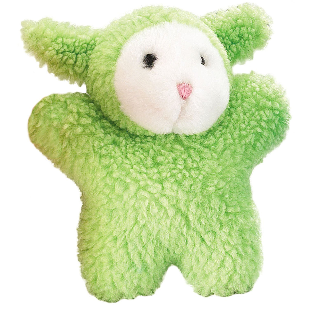 Zanies Cuddly Berber Baby Lamb Dog Toys, Green 8-Inch