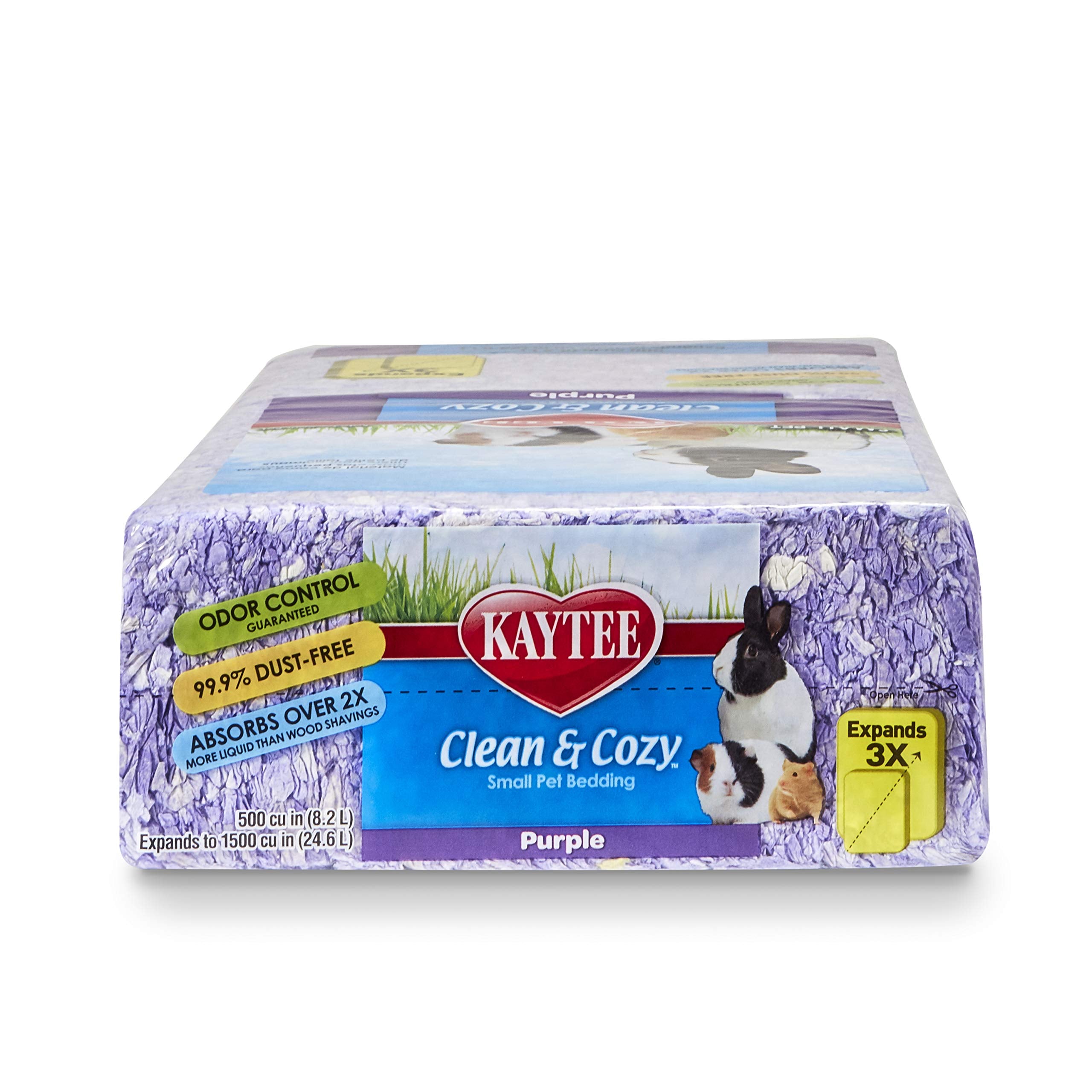 Kaytee Clean & Cozy Purple Bedding For Guinea Pigs, Rabbits, Hamsters, Gerbils and Chinchillas, 24.6 Liter