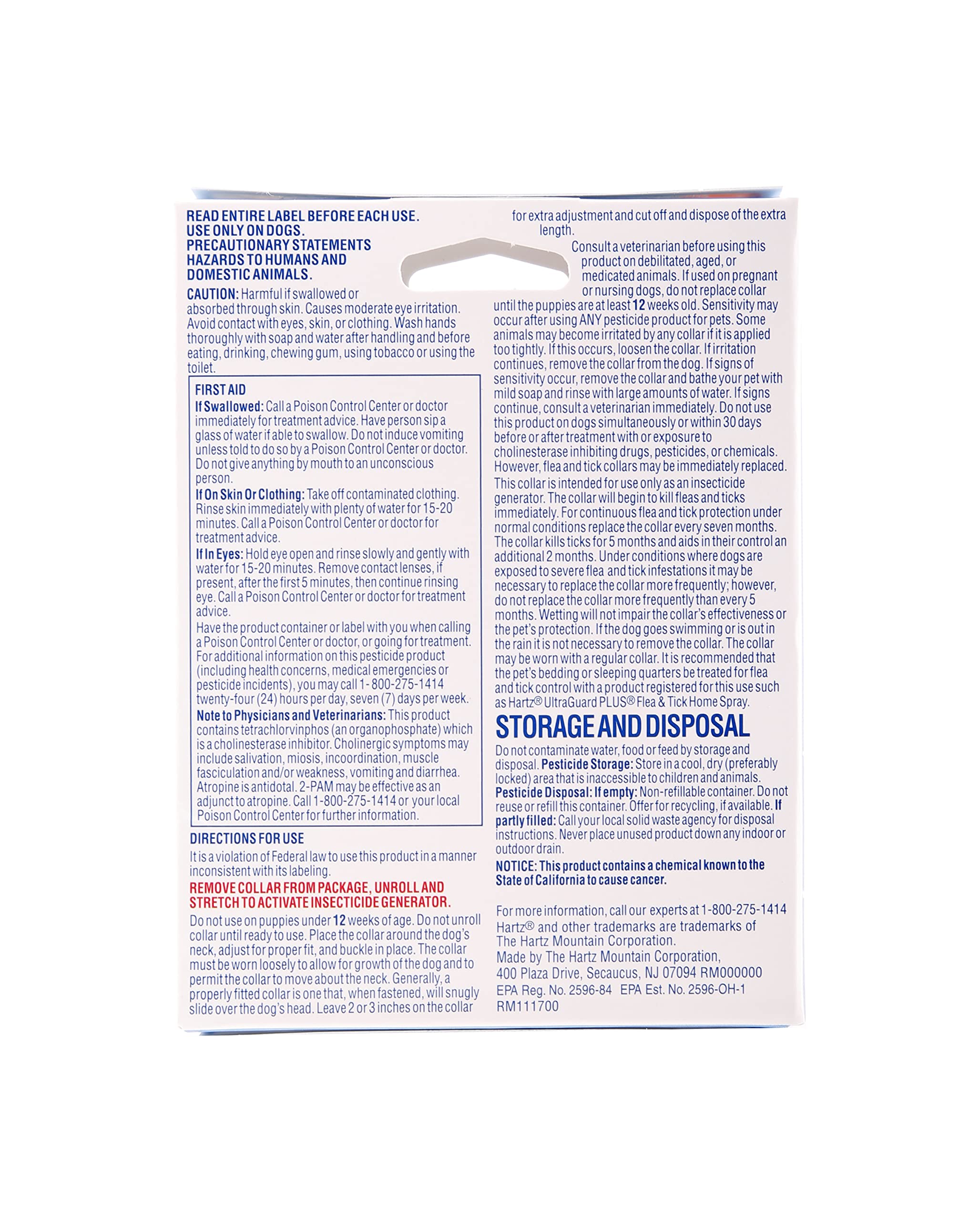 Hartz Ultraguard Flea & Tick Collar For Dogs And Puppies - 26' Neck, 7 Month Protection