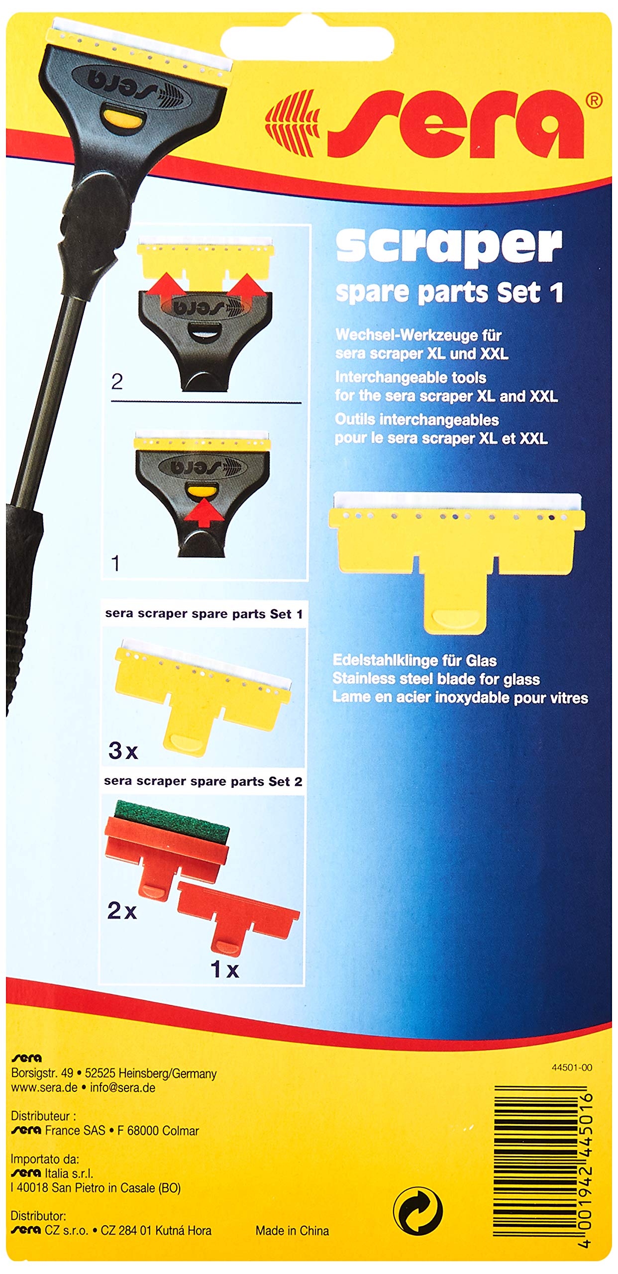 Sera 44501 Scraper Replacement Blades