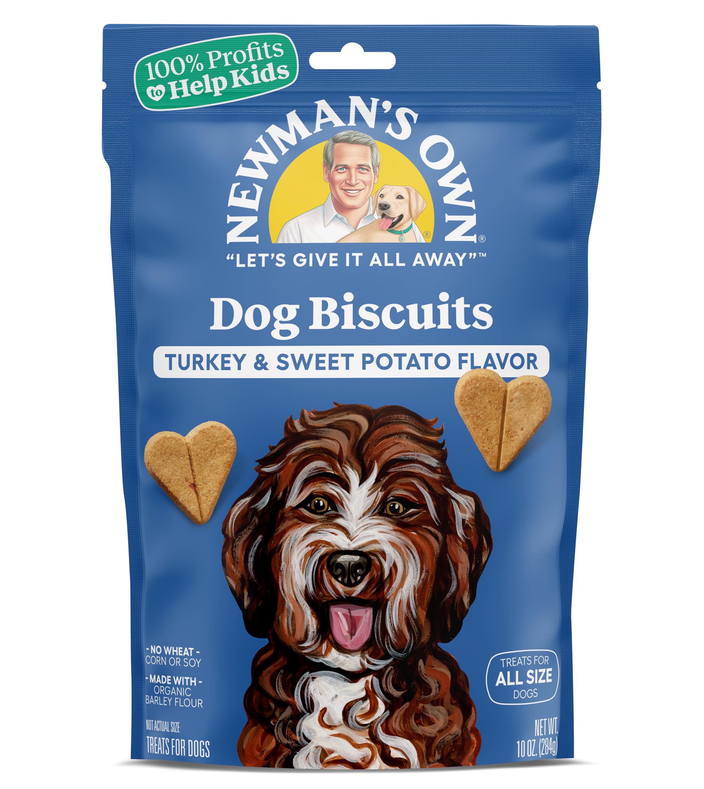 Newman s Own Dog Biscuits, 10-oz. (Pack of 6), Turkey & Sweet Potato