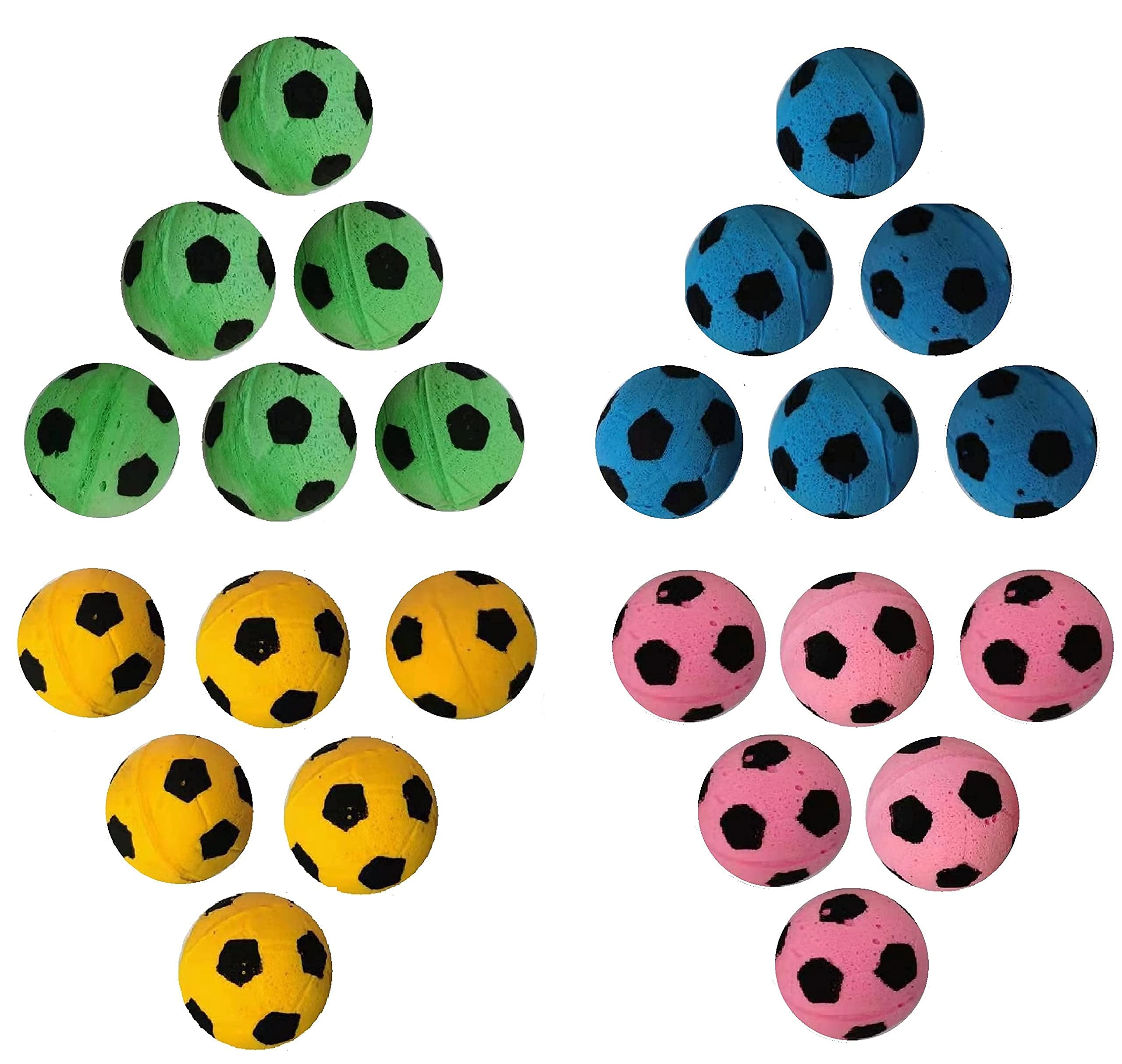 Shuyue Foam Soccer Balls Cat Toys (Balls Cat Toys (24Pcs))
