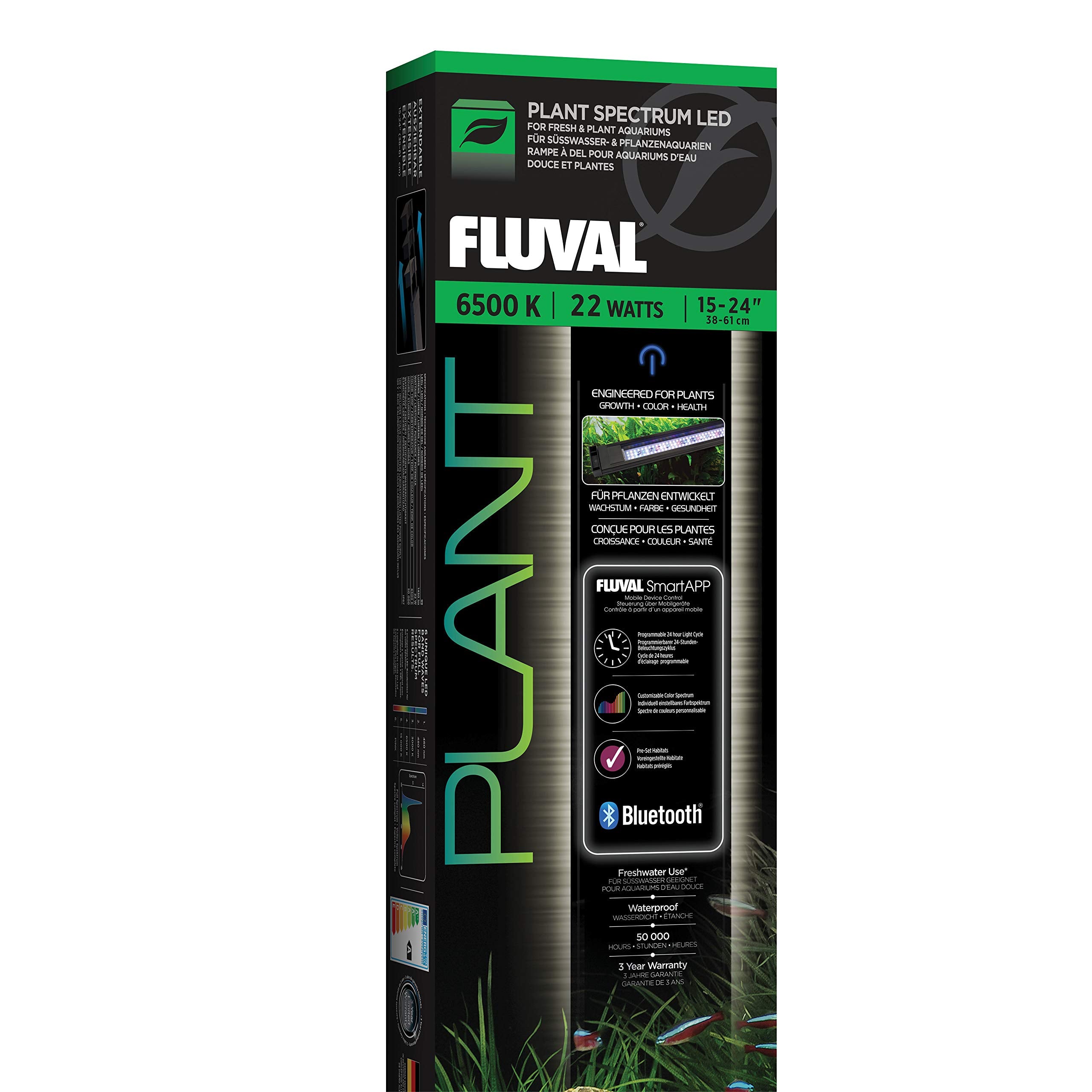Fluval Plant 3.0 Led Planted Aquarium Lighting, 22 Watts, 15-24 Inches