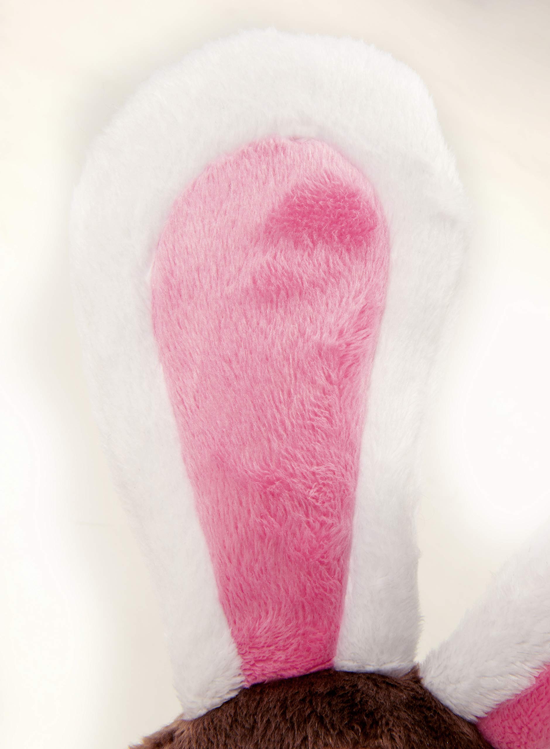 Godog Flips Monkey-Rabbit Silent Squeak Plush Dog Toy, Chew Guard Technology - Brown, Small