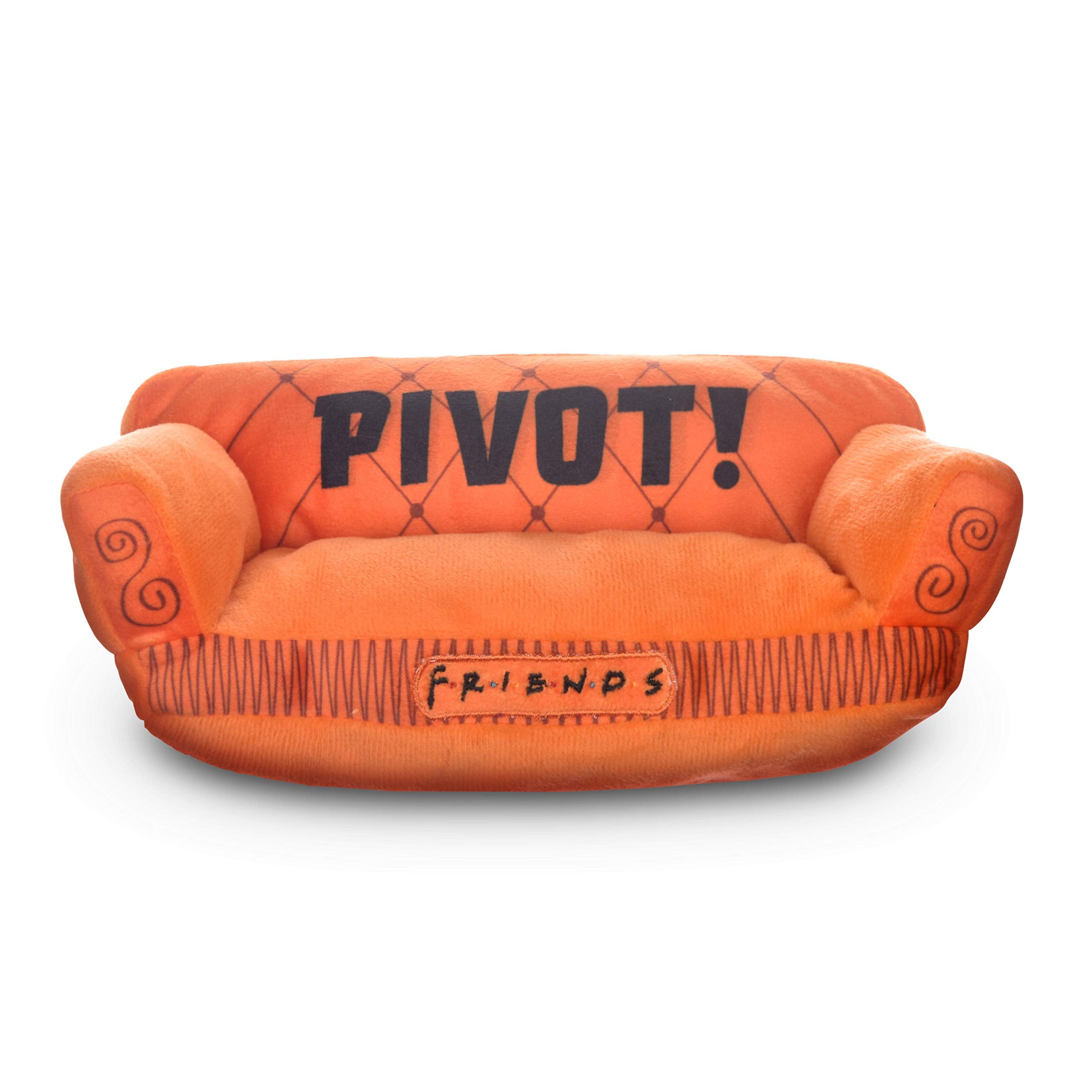 Friends The Tv Show Friends Dog Toy, Orange Sofa Pivot Couch From Friends Tv Show Stuffed Animal Dog Toy, Friends Tv Show Mercha