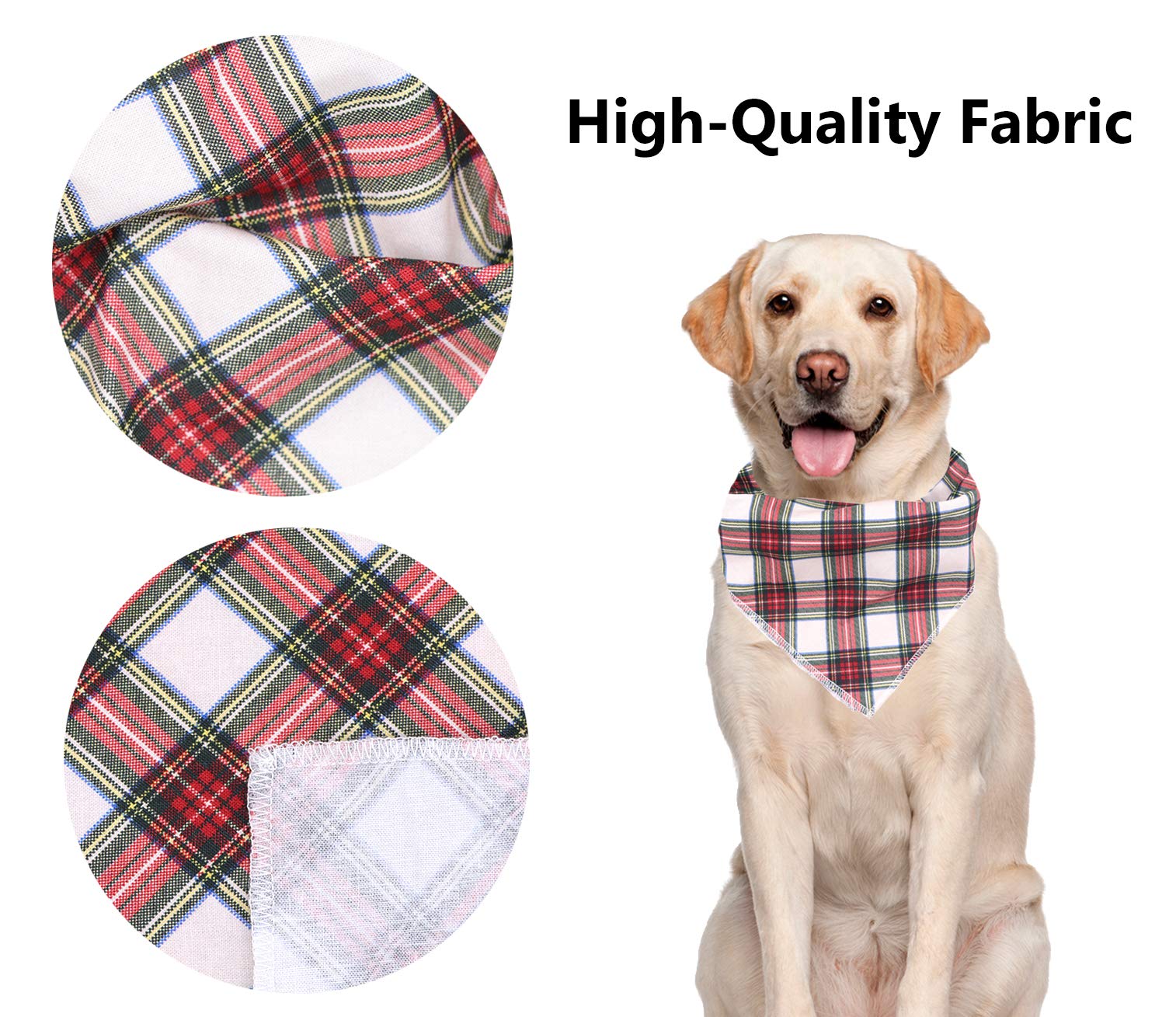 Aring Pet Dog Bandana, Cotton Triangle Bibs Scarf For Small To Large Dogs And Cats