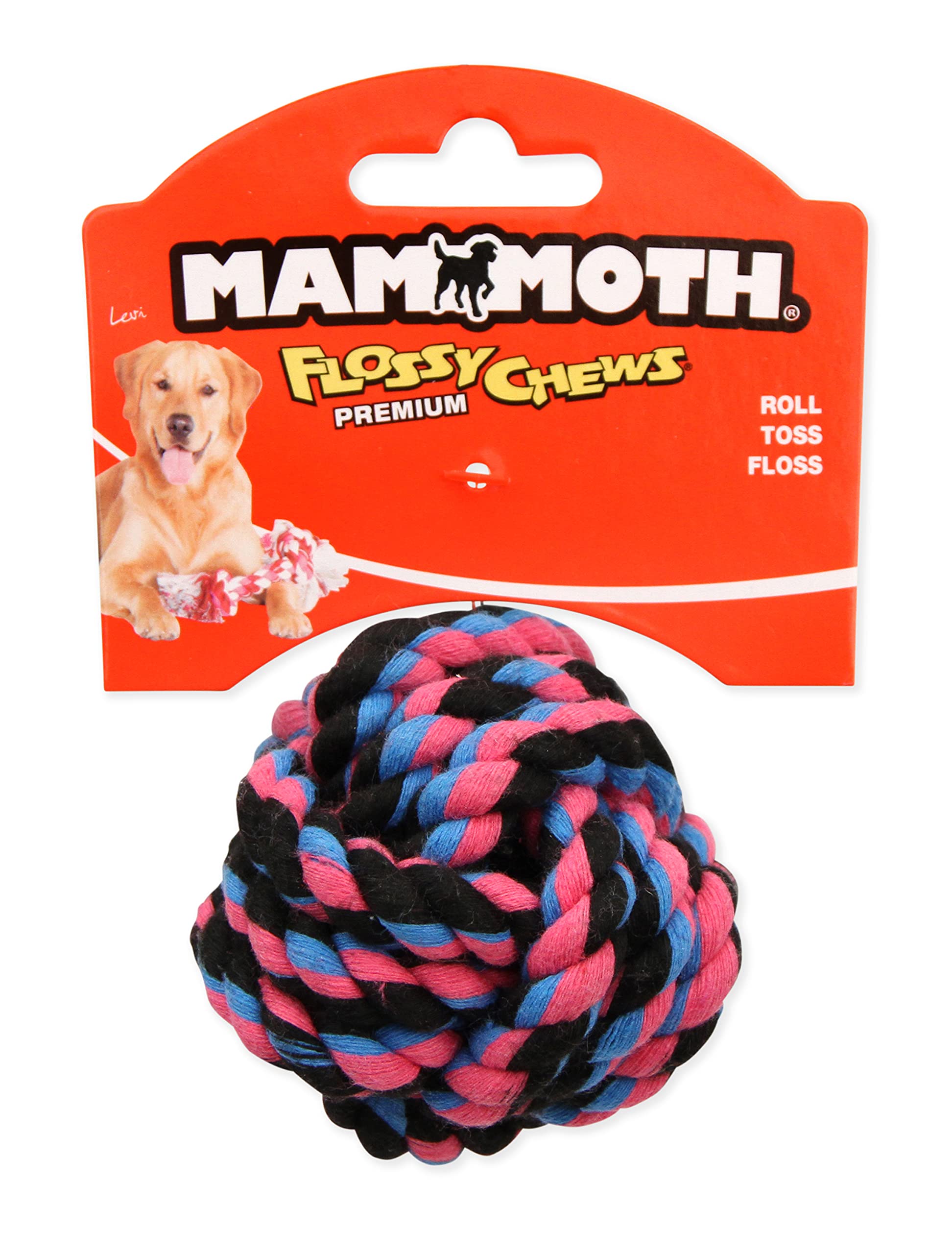 Mammoth Pet Products 43720085: Monkey Fist Ball Dog Toy, Mini