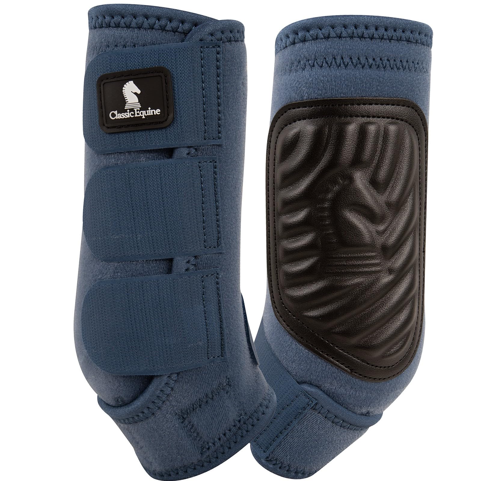 Classic Equine Classicfit Sling Boots, Front (Dark Denim, Large)