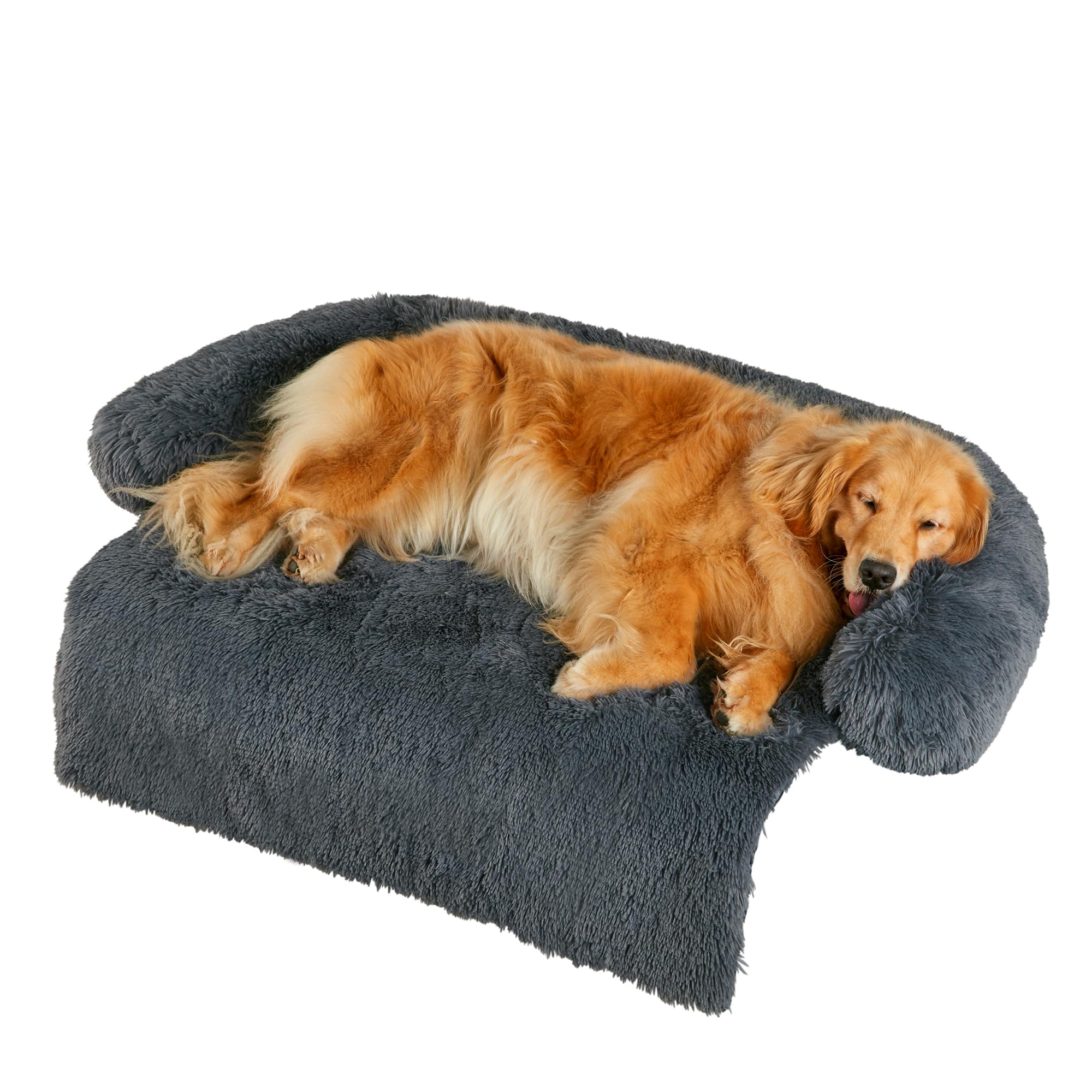 Codi Dog Bed For Couch - Calming Dogs Beds For X-Large Pets, Fluffy Plush Cats Mat, Anti Anxiety Pet Mats With Removable Washabl