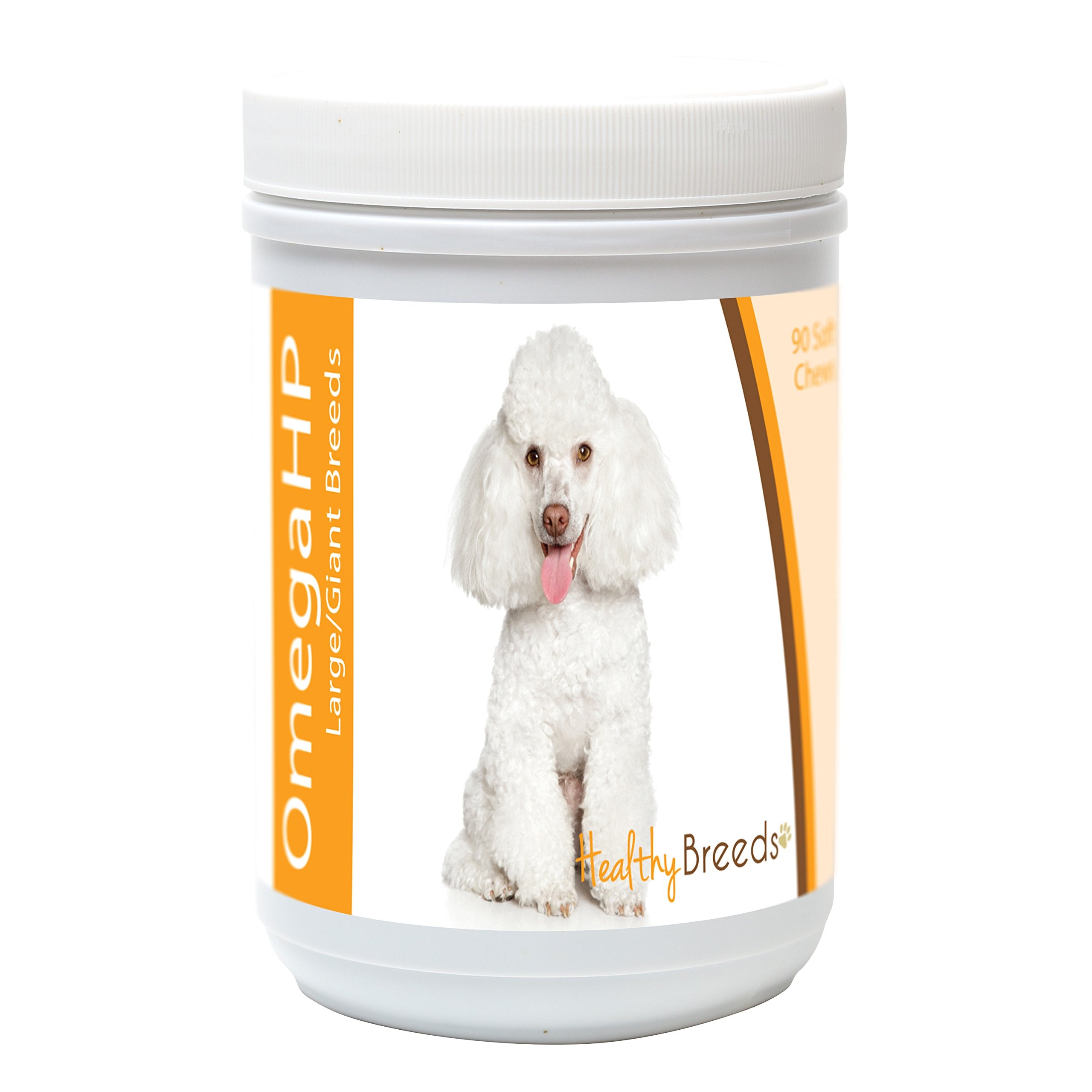 Healthy Breeds Toy Poodle Omega HP Fatty Acid Skin and Coat Support Soft Chews 90 Count