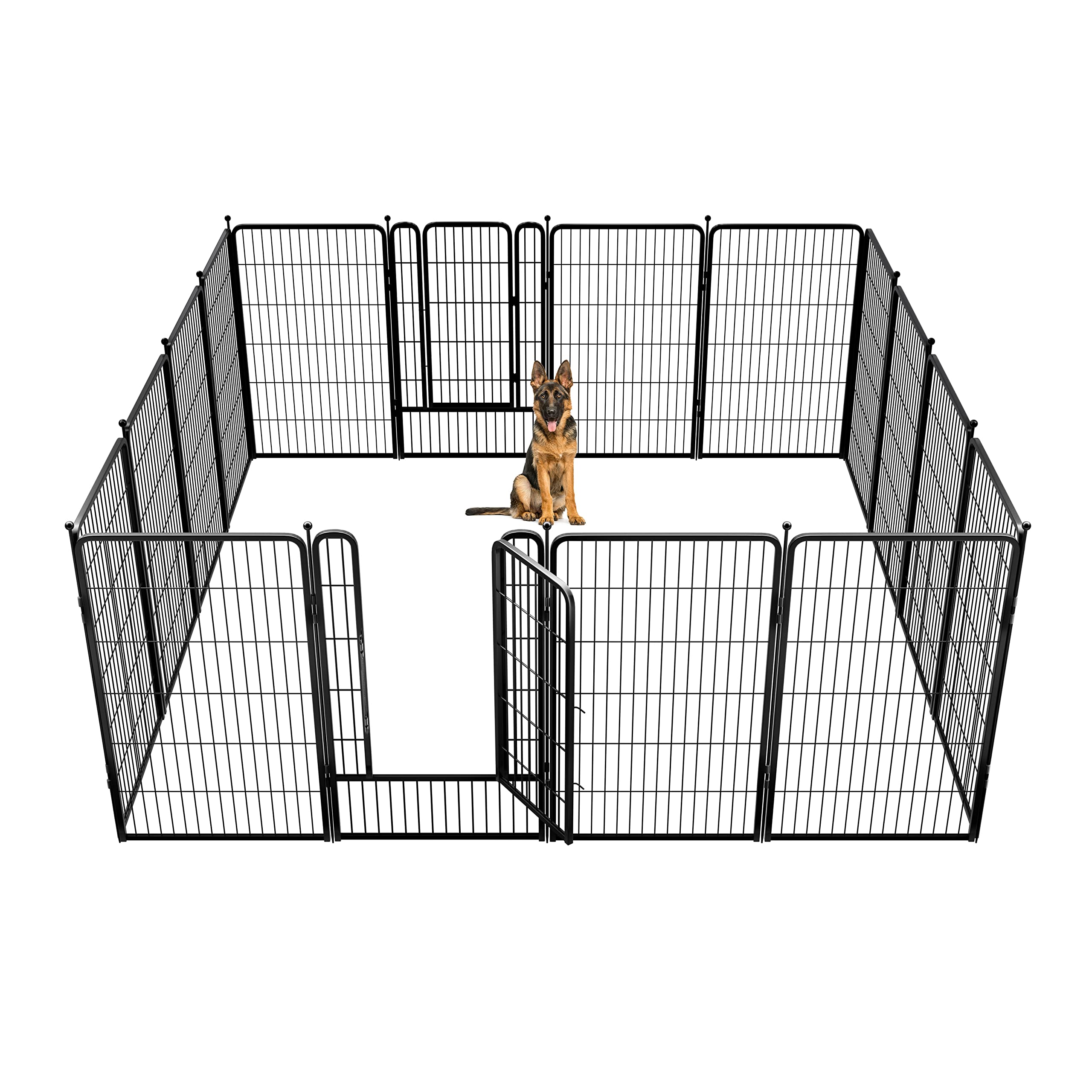 Fxw Rollick Dog Playpen For Yard, Rv Camping, 45 Inch 16 Panels For Large Dogs│Patented