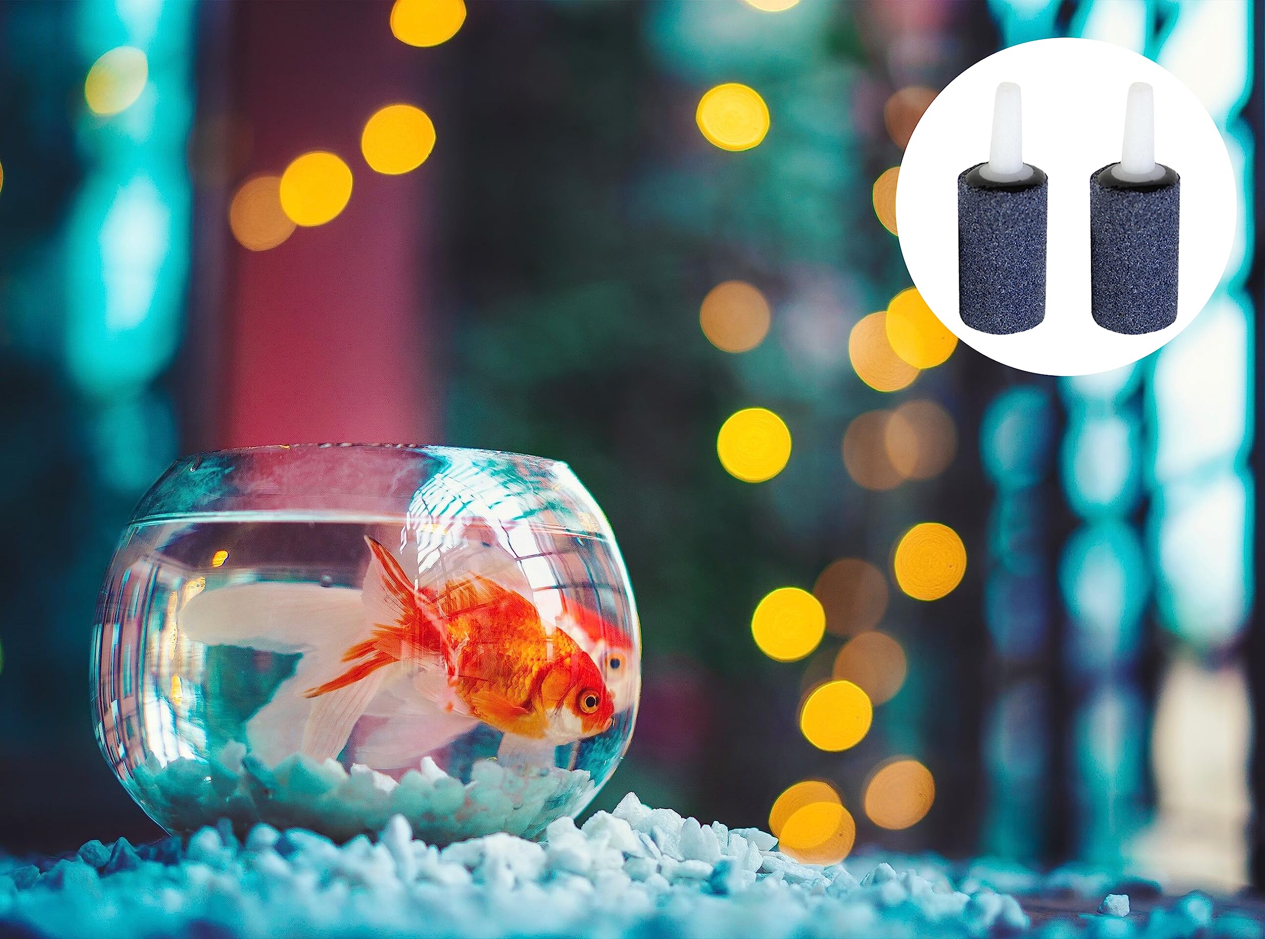 Aquaneat Aquarium Air Stones 1 Inch 12Pcs, Bubble Stone, Fish Tank Airstones, Aerator Stone Bubble Diffuser, Air Pump Accessories For Aquariums, Fish Tanks, And Hydroponics