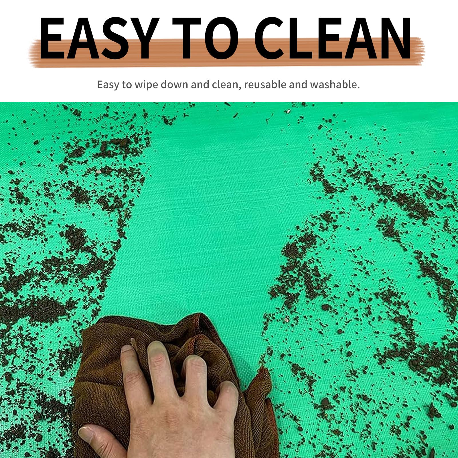 Oncpcare 2Pcs Waterproof Pet Playpen Mat 59'X59' Guinea Pig Cage Liner Tarp Bottom Reusable Base For Rabbits, Bunny, Ferrets A