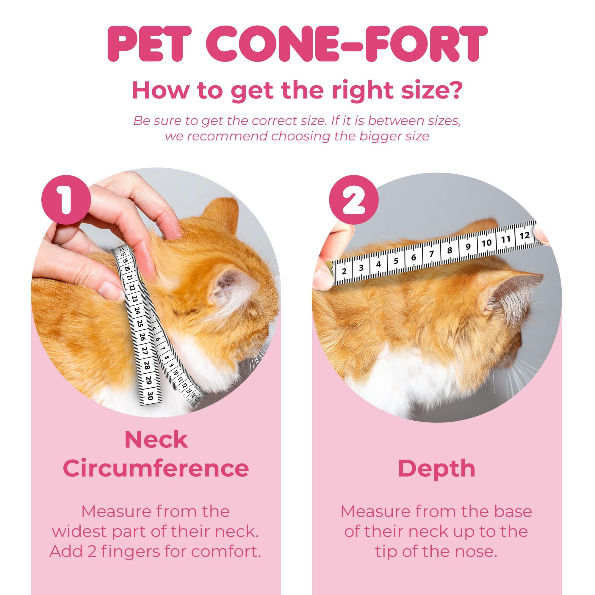 SunGrow Cat Cone Collar Soft, Pet Recovery Elizabethan E Collar Soft Neck Cone to Stop Licking for Cats & Kittens After Surgery,