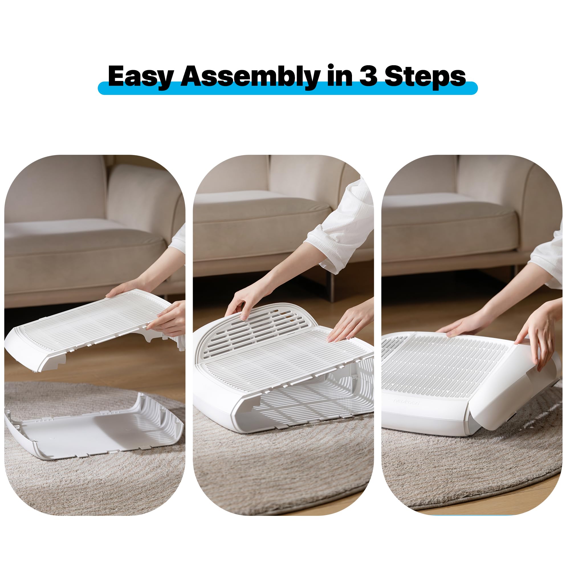 Neakasa Cat Pedal Step Stool With Filter Function, Easy Clean Cat Litter Ramp, Litter Trapper For M1 Open-Top Self Cleaning Cat