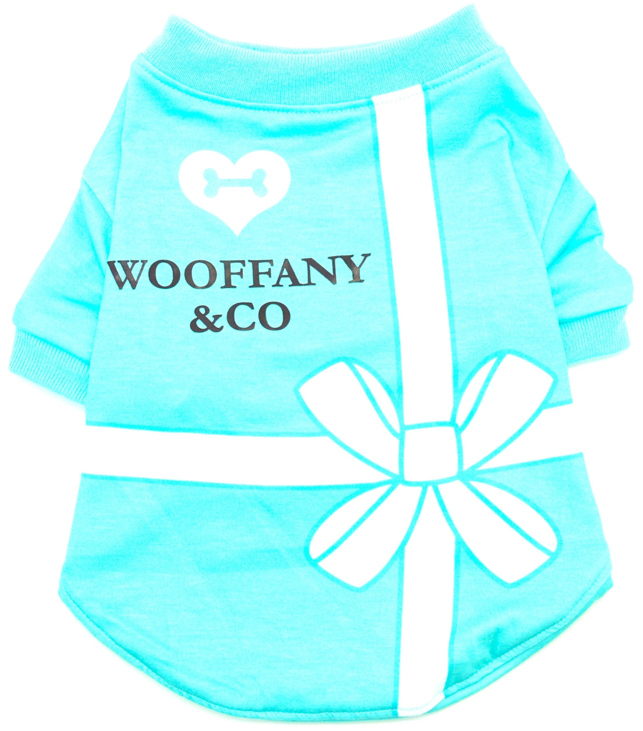 Dog T-Shirt Tee Clothes Vest Lightweight Stretchy Soft Cool Breathable Puppy (Blue, Small)