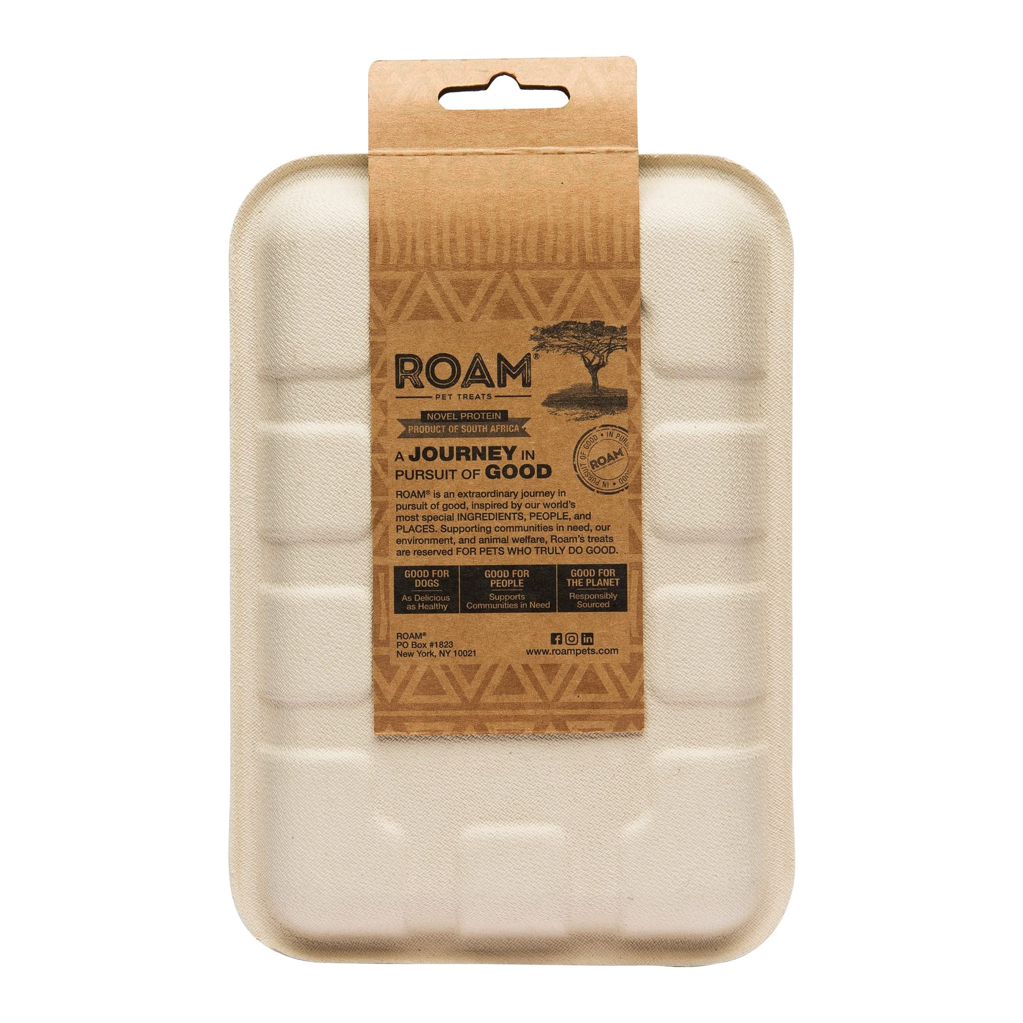 ROAM PET TREATS Ossy Jerky Dog Treats, Single Sourced Novel Protein Jerky Treats Made from Ostrich for Dog