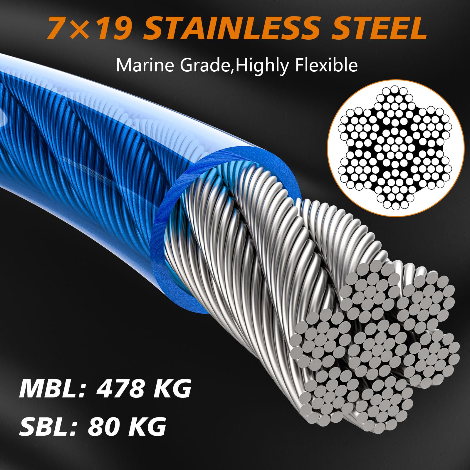 Xiaz 30 Foot Dog Lead, Dog Tie Out Cable Heavy Duty 8/10/15/20/30/50Ft, Pet Runner Tether Chain Leash Outside For Small Medium L